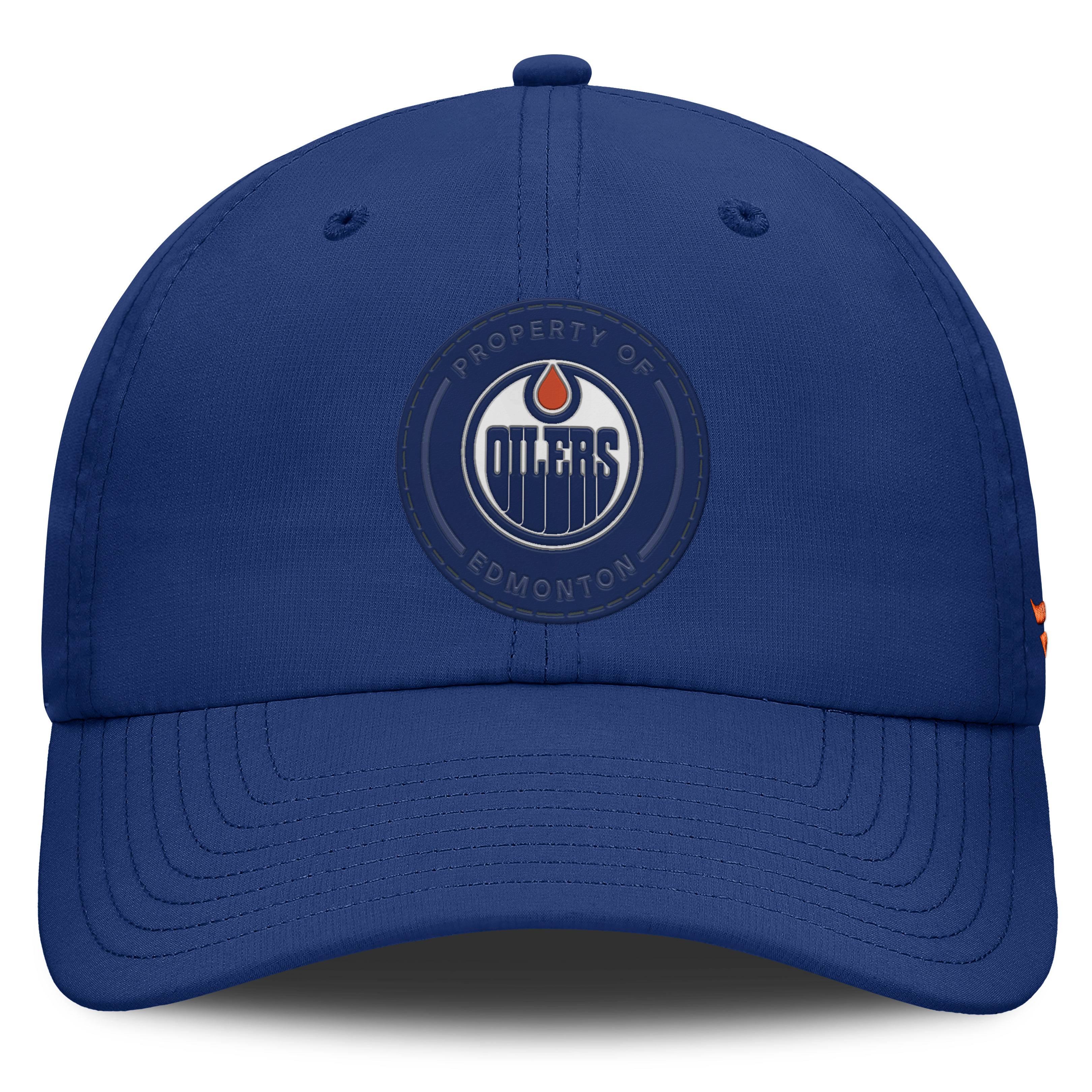 Men's Fanatics Royal Edmonton Oilers Authentic Pro Train Unstructured Adjustable Hat