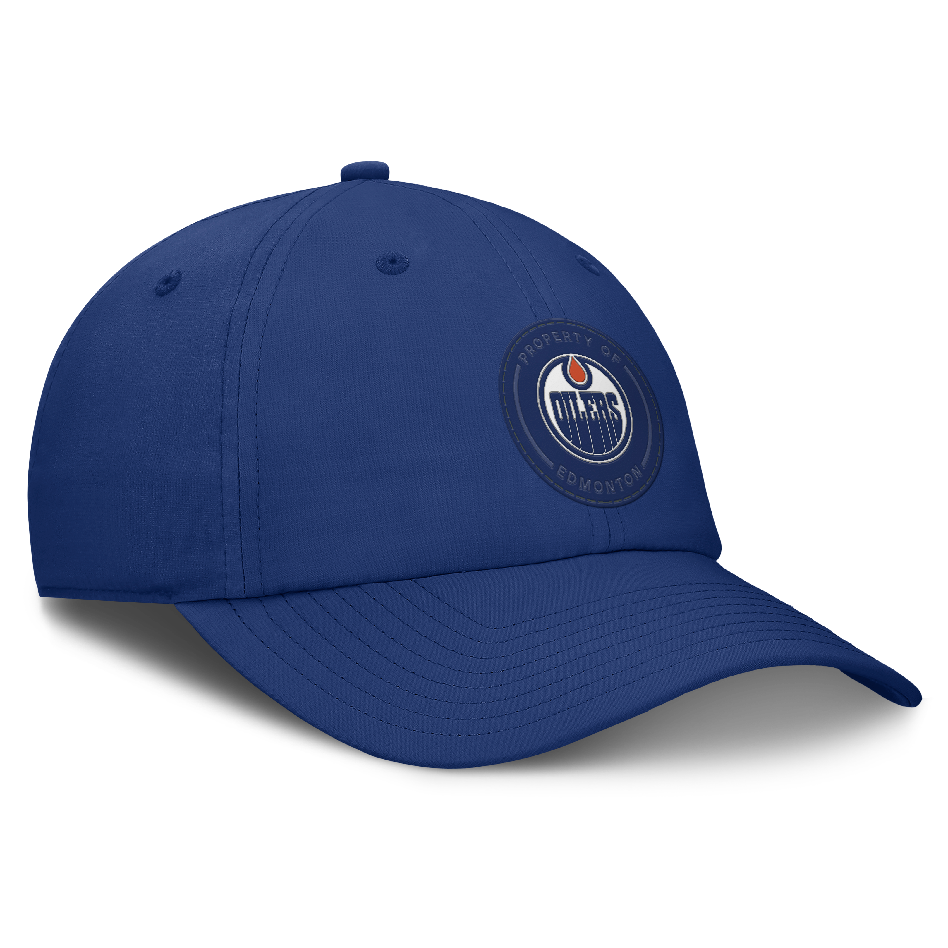Men's Fanatics Royal Edmonton Oilers Authentic Pro Train Unstructured Adjustable Hat