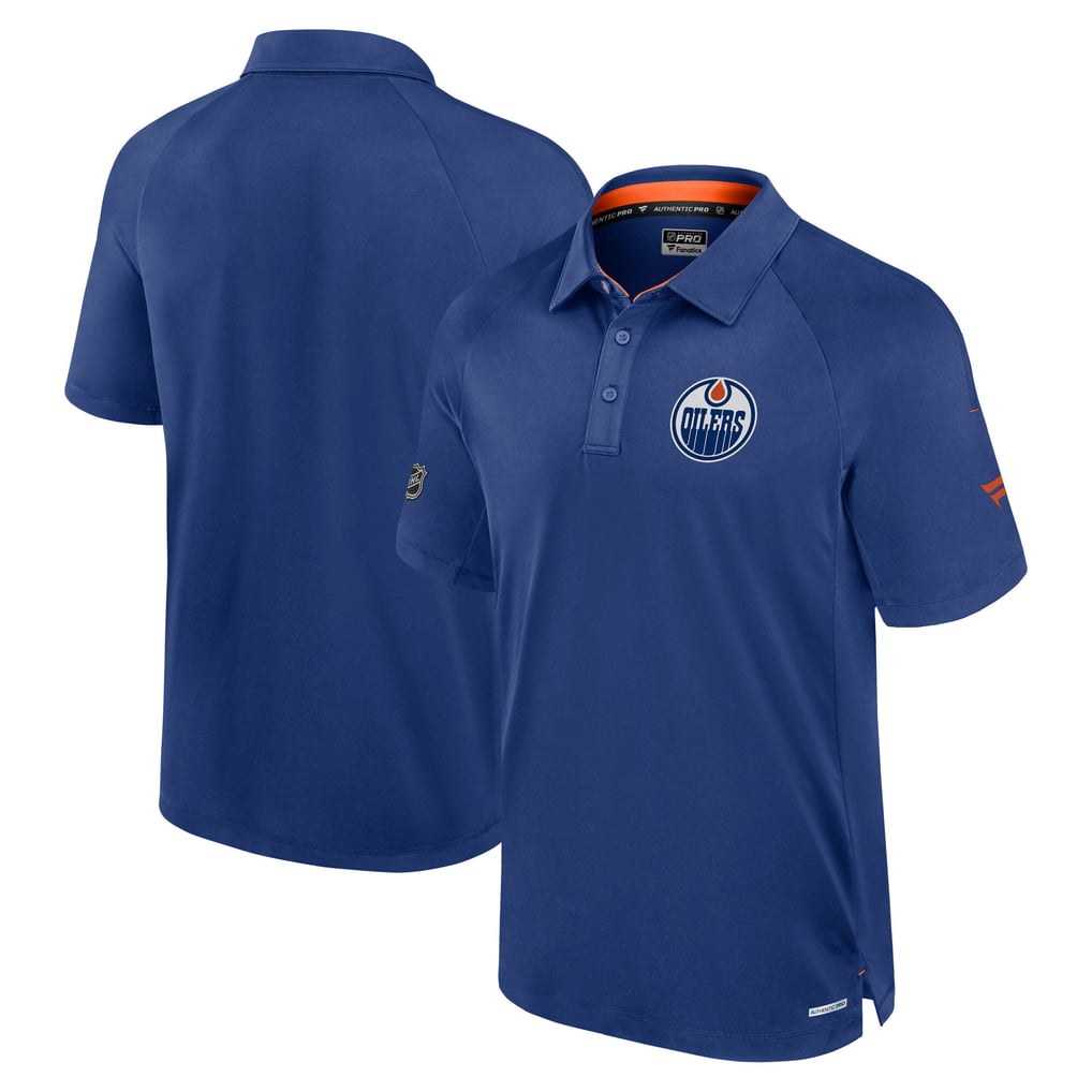 Men's Edmonton Oilers Fanatics Royal Rink Polo