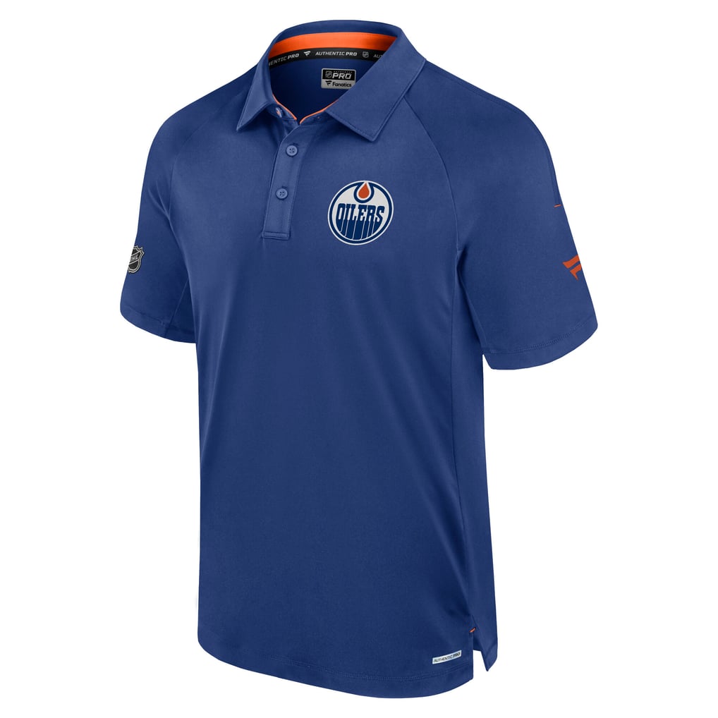 Men's Edmonton Oilers Fanatics Royal Rink Polo