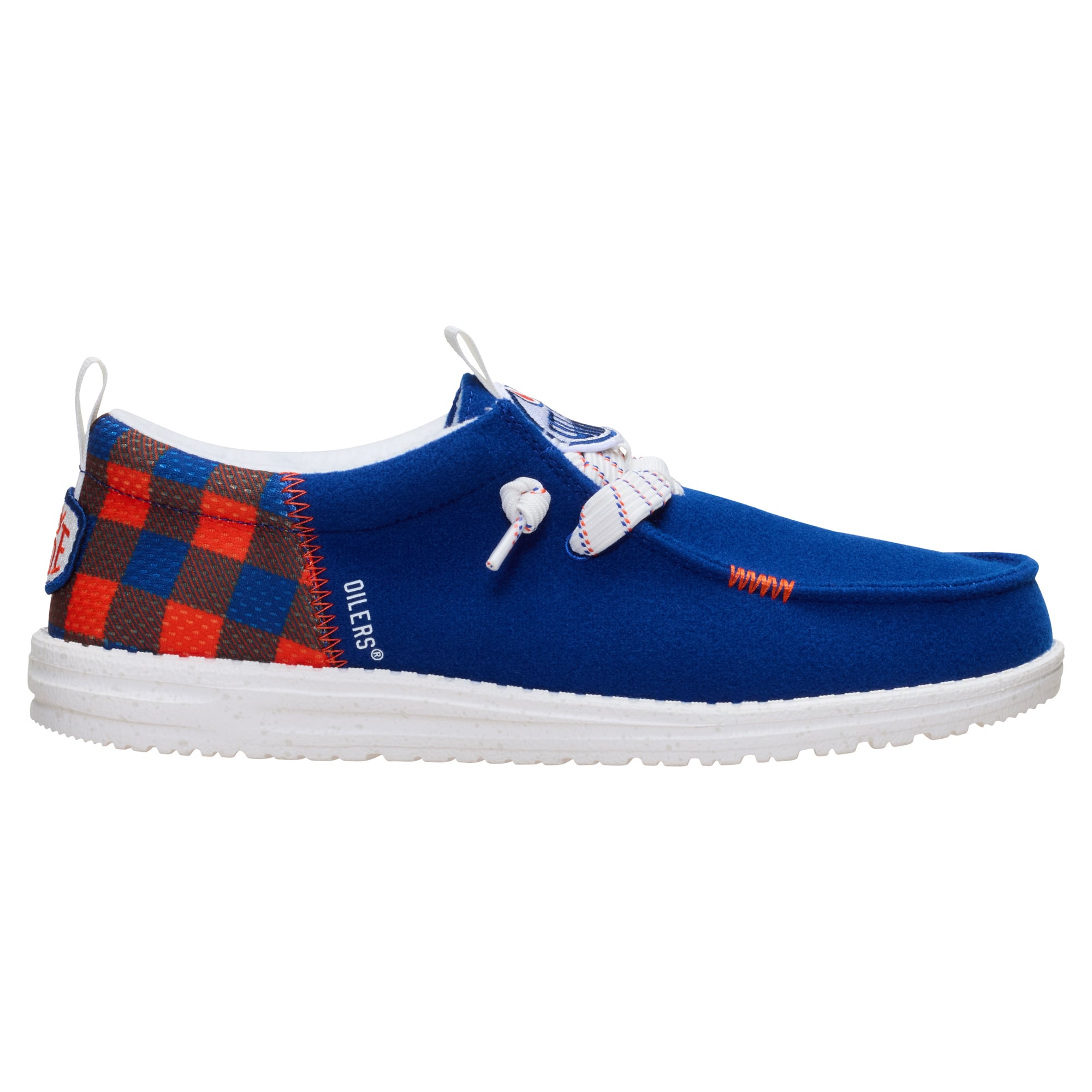 Chaussures décontractées à enfiler pour hommes Hey Dude Blue Edmonton Oilers Wally Funk
