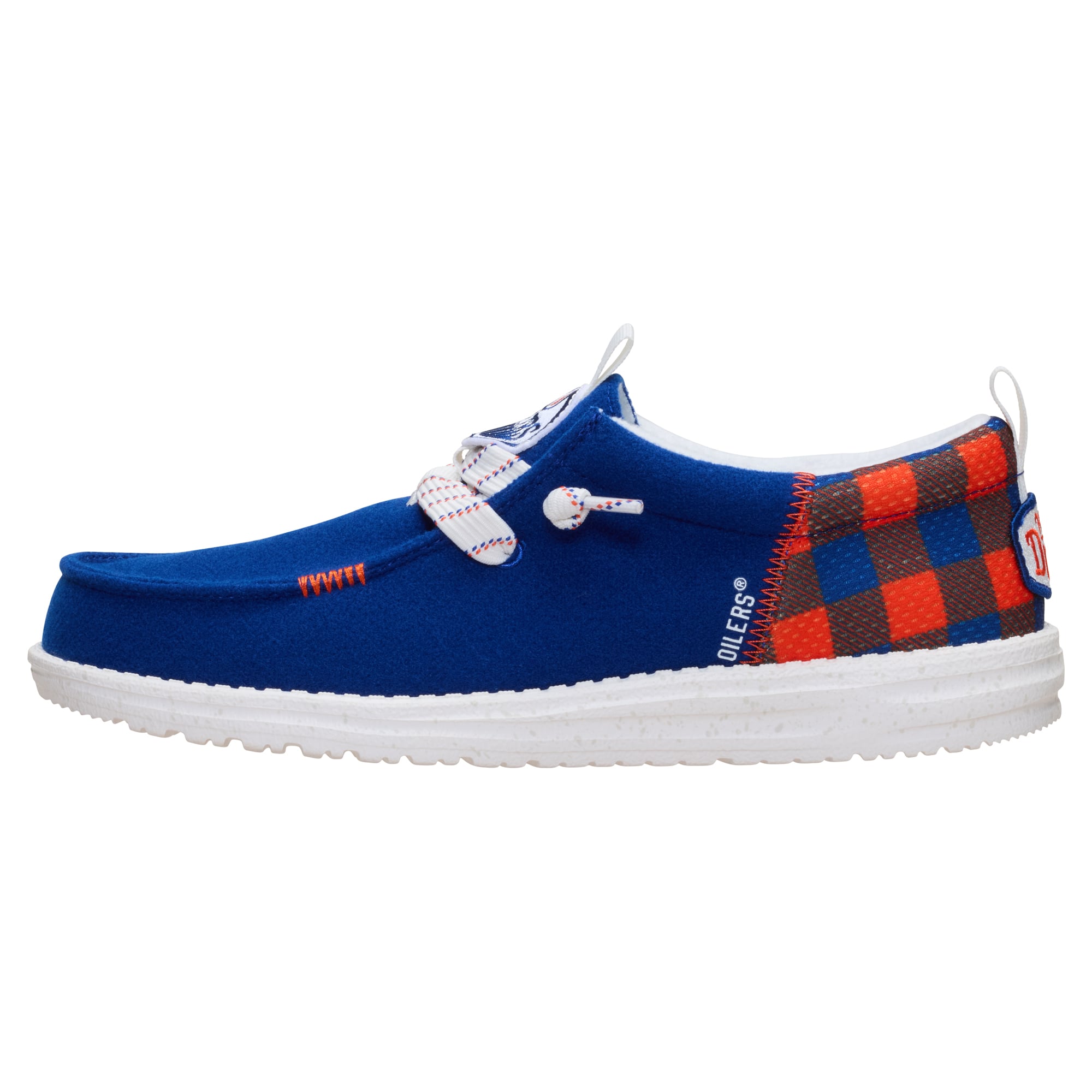 Chaussures décontractées à enfiler pour hommes Hey Dude Blue Edmonton Oilers Wally Funk