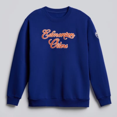 Men's Edmonton Oilers lululemon Larkspur Steady State Crew Sweatshirt