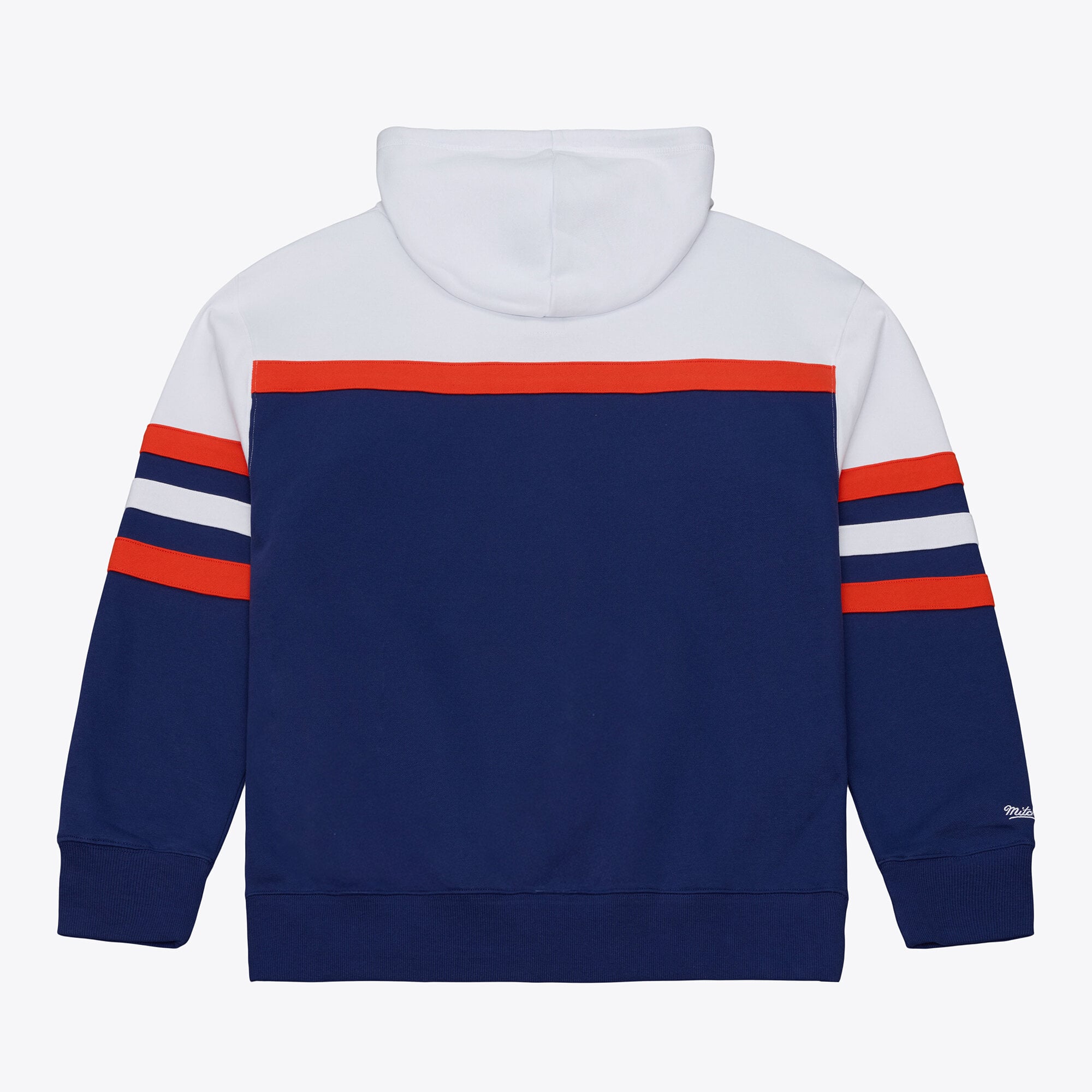 Men's Mitchell & Ness Navy Edmonton Oilers Head Coach Hoodie