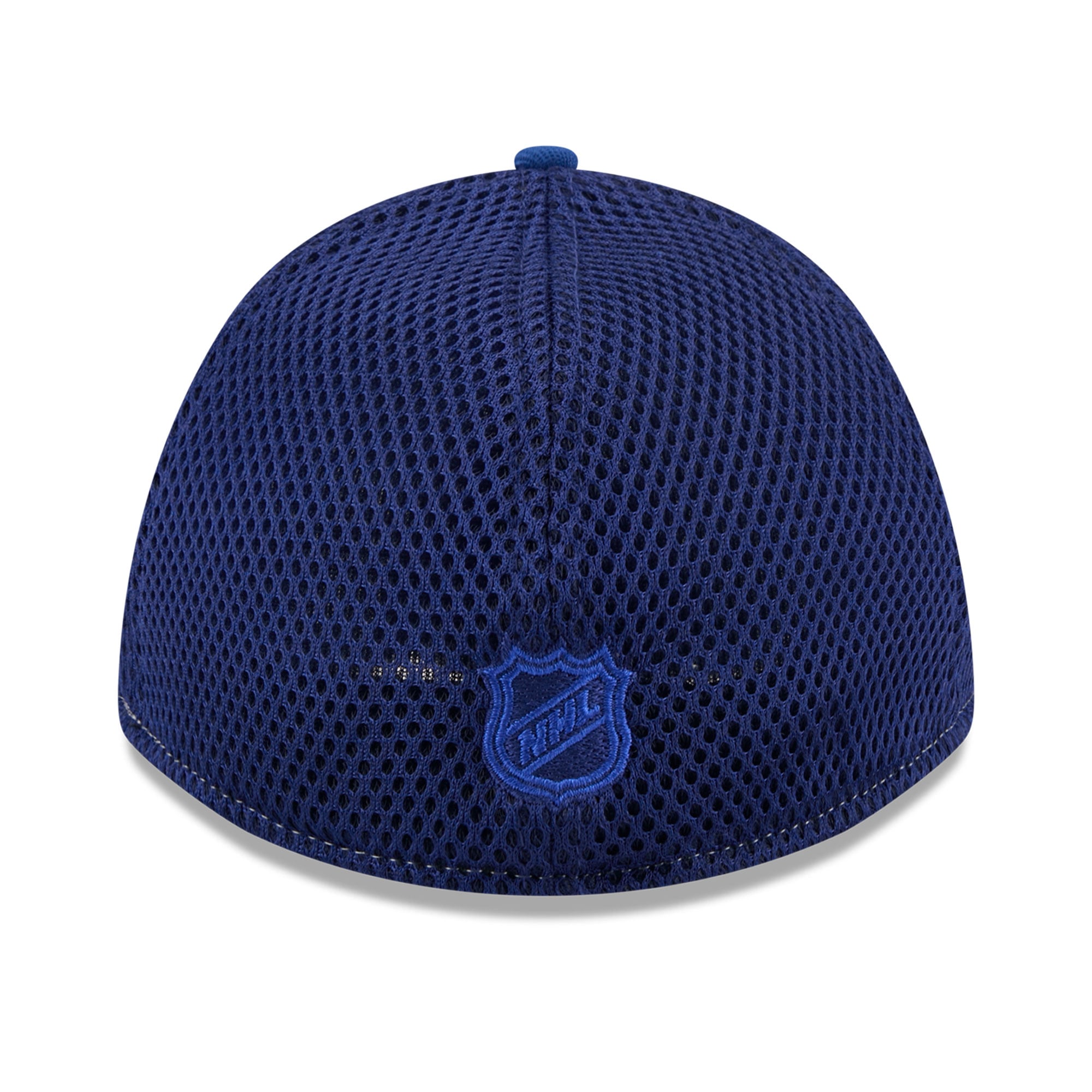 Casquette extensible New Era Royal Edmonton Oilers Neo Mesh 39THIRTY M-Crown pour homme