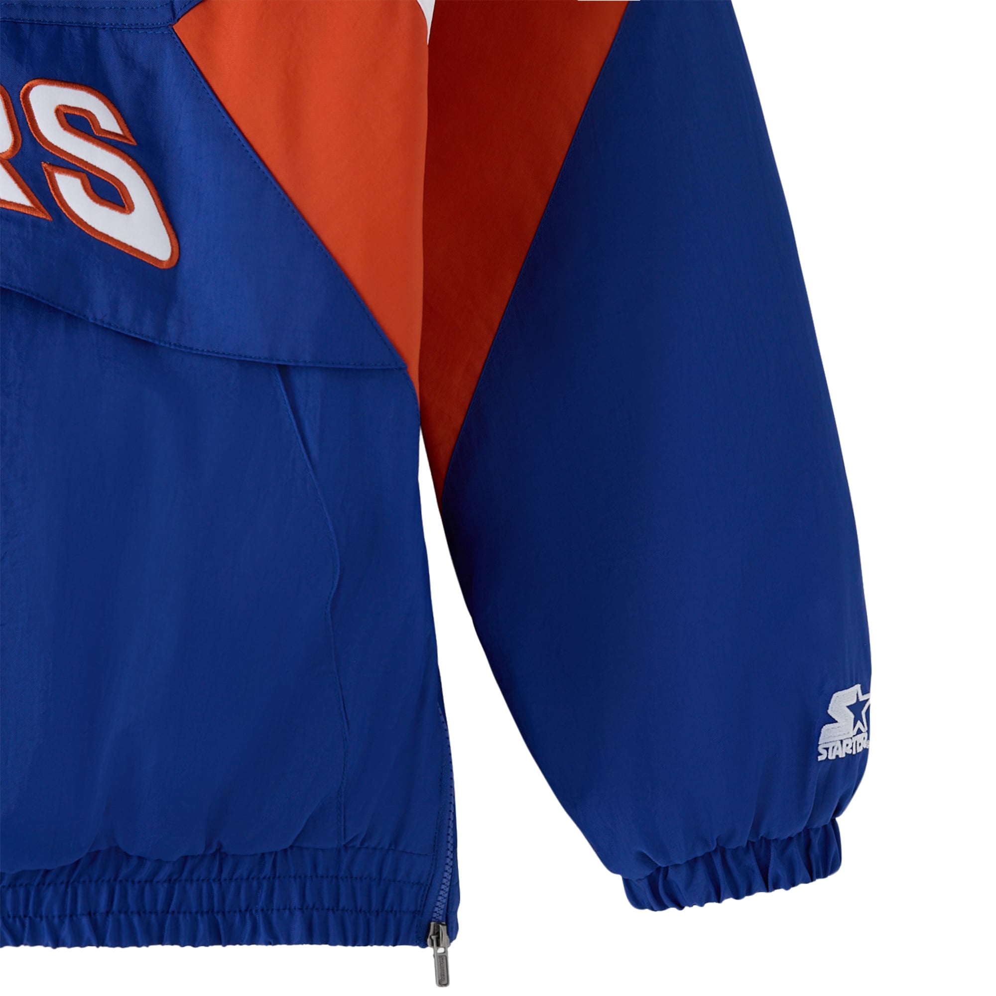 Veste à capuche demi-zip OVO x Starter bleue Edmonton Oilers pour homme