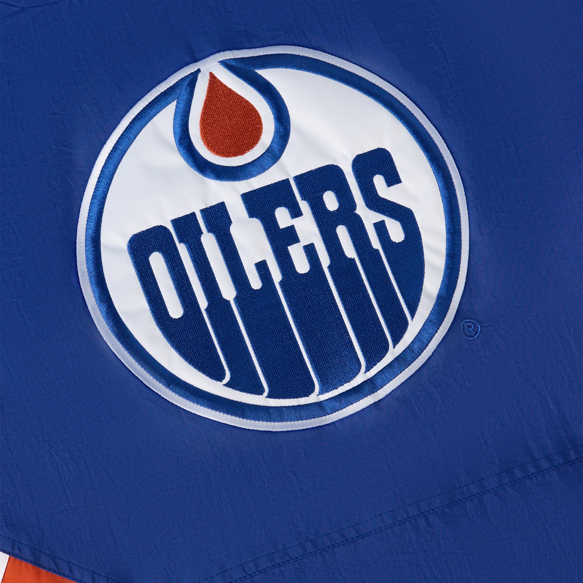Veste à capuche demi-zip OVO x Starter bleue Edmonton Oilers pour homme