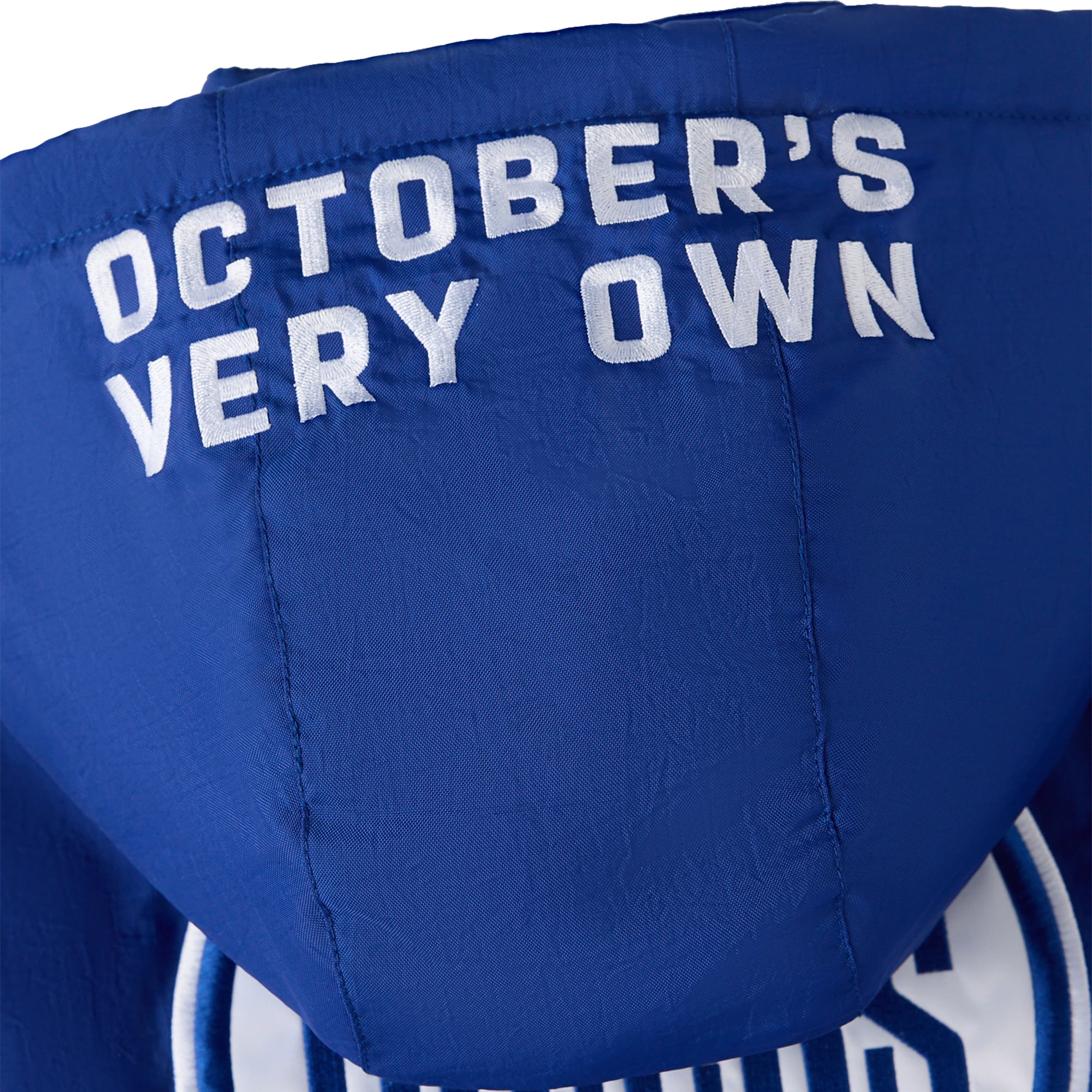 Veste à capuche demi-zip OVO x Starter bleue Edmonton Oilers pour homme