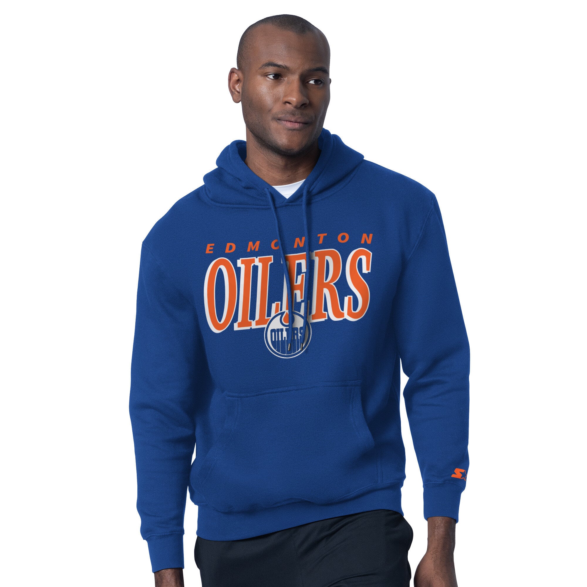 Ensemble t-shirt et sweat à capuche Starter Royal Edmonton Oilers pour homme