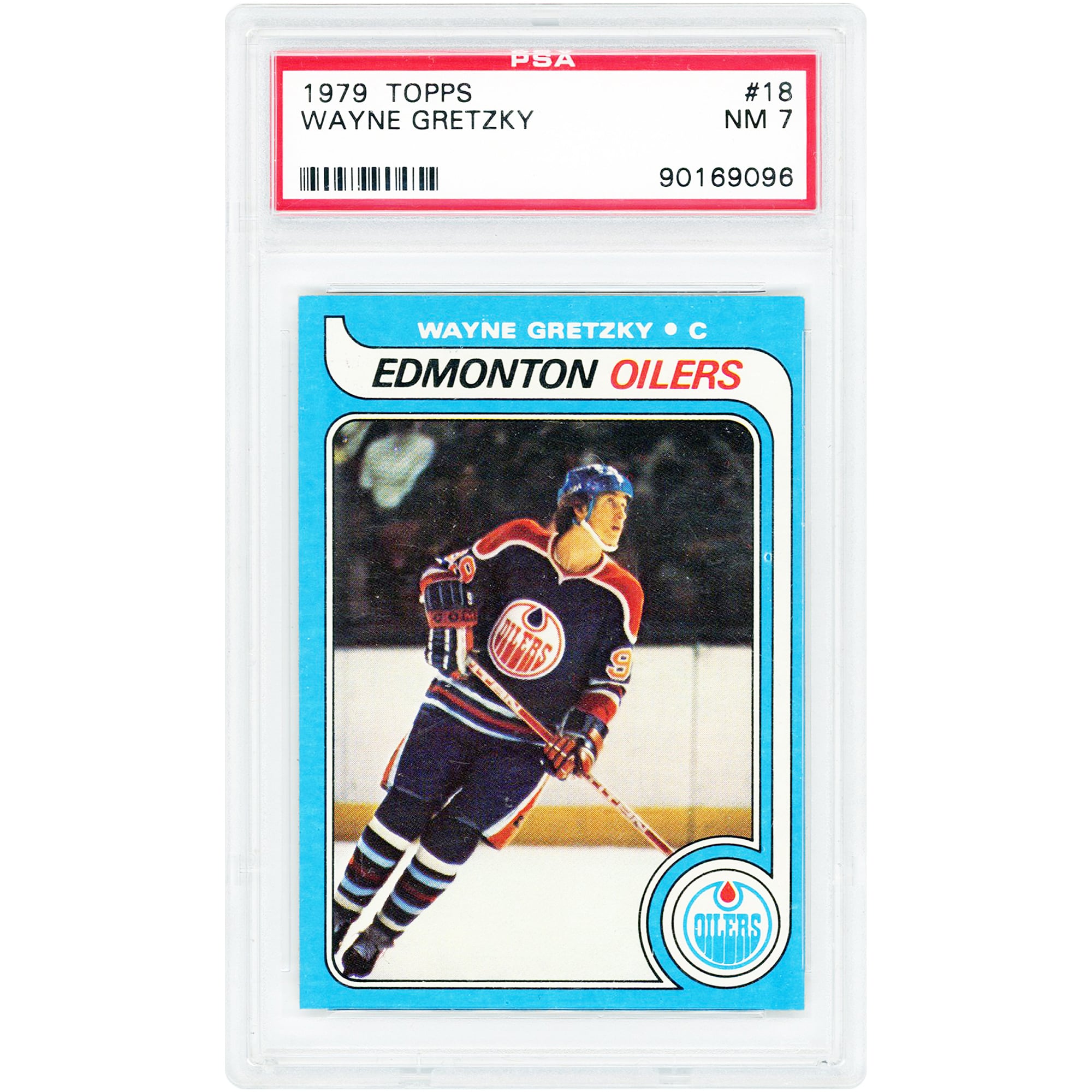 Wayne Gretzky Edmonton Oilers 1979-80 Topps #18 PSA Authenticated Rookie Card