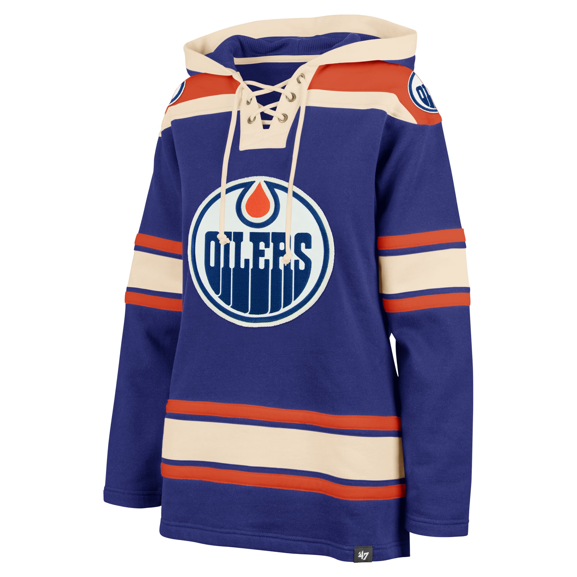 Sweat à capuche lacets supérieur pour femme '47 Royal Edmonton Oilers