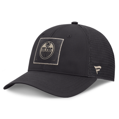 Edmonton Oilers Fanatics Women's Authentic Pro Road Structured Meshback Hat - Charcoal