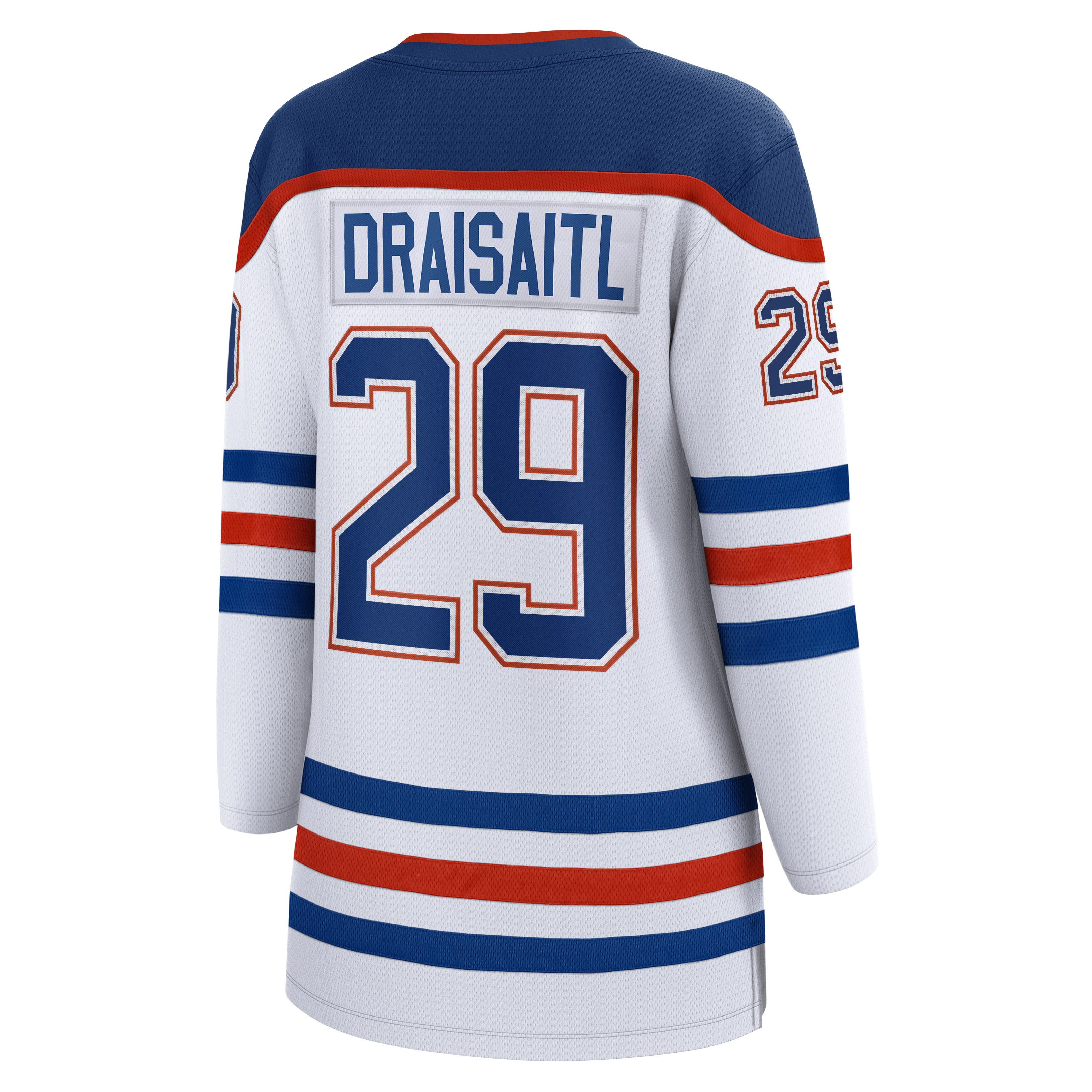 Maillot Breakaway blanc de Leon Draisaitl des Oilers d'Edmonton pour femmes (Fanatics)
