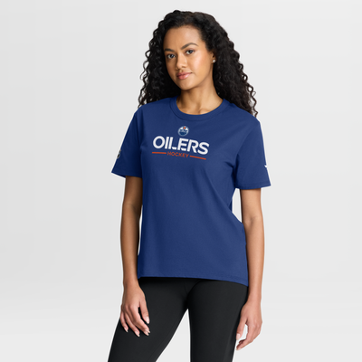 Women's Edmonton Oilers Fanatics Royal Authentic Pro Primary T-Shirt