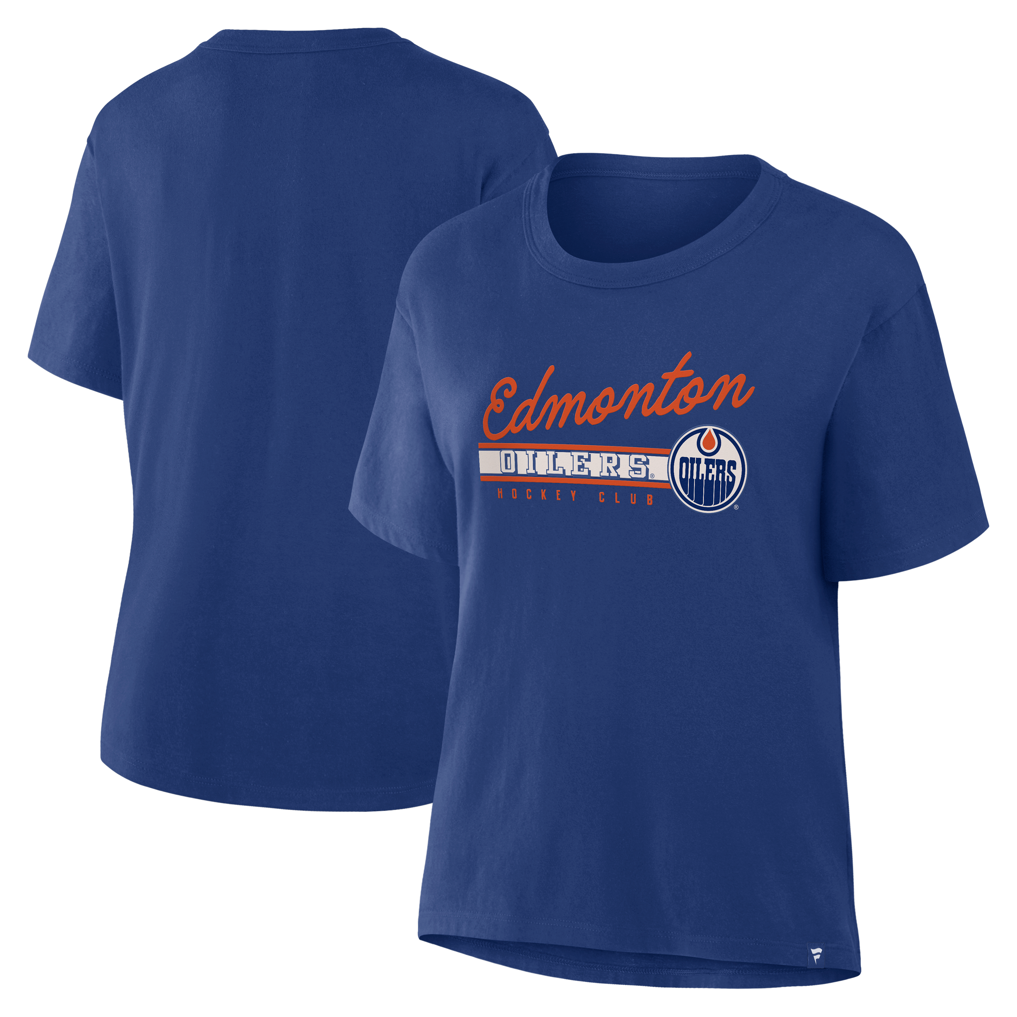 Women's Fanatics Royal Edmonton Oilers Hometown Premium Legacy T-Shirt