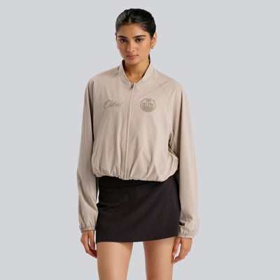 Women's Edmonton Oilers lululemon Downtown Tan Breezily Bomber Jacket