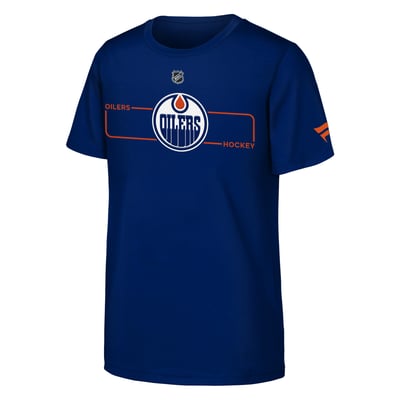 Youth Edmonton Oilers  Fanatics Royal Authentic Pro Rink T-Shirt