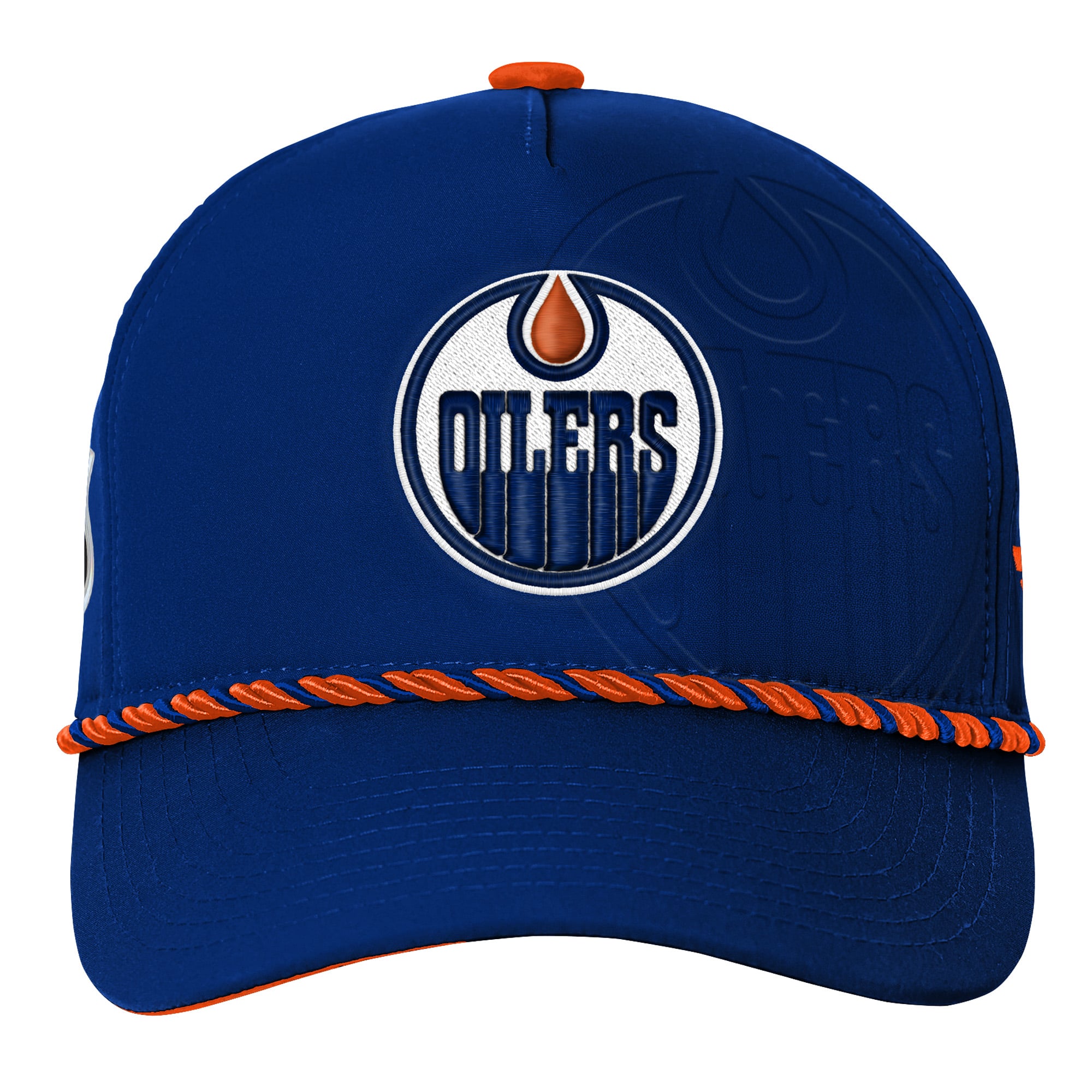 Casquette snapback authentique Pro des Royal Edmonton Oilers de Fanatics pour jeunes