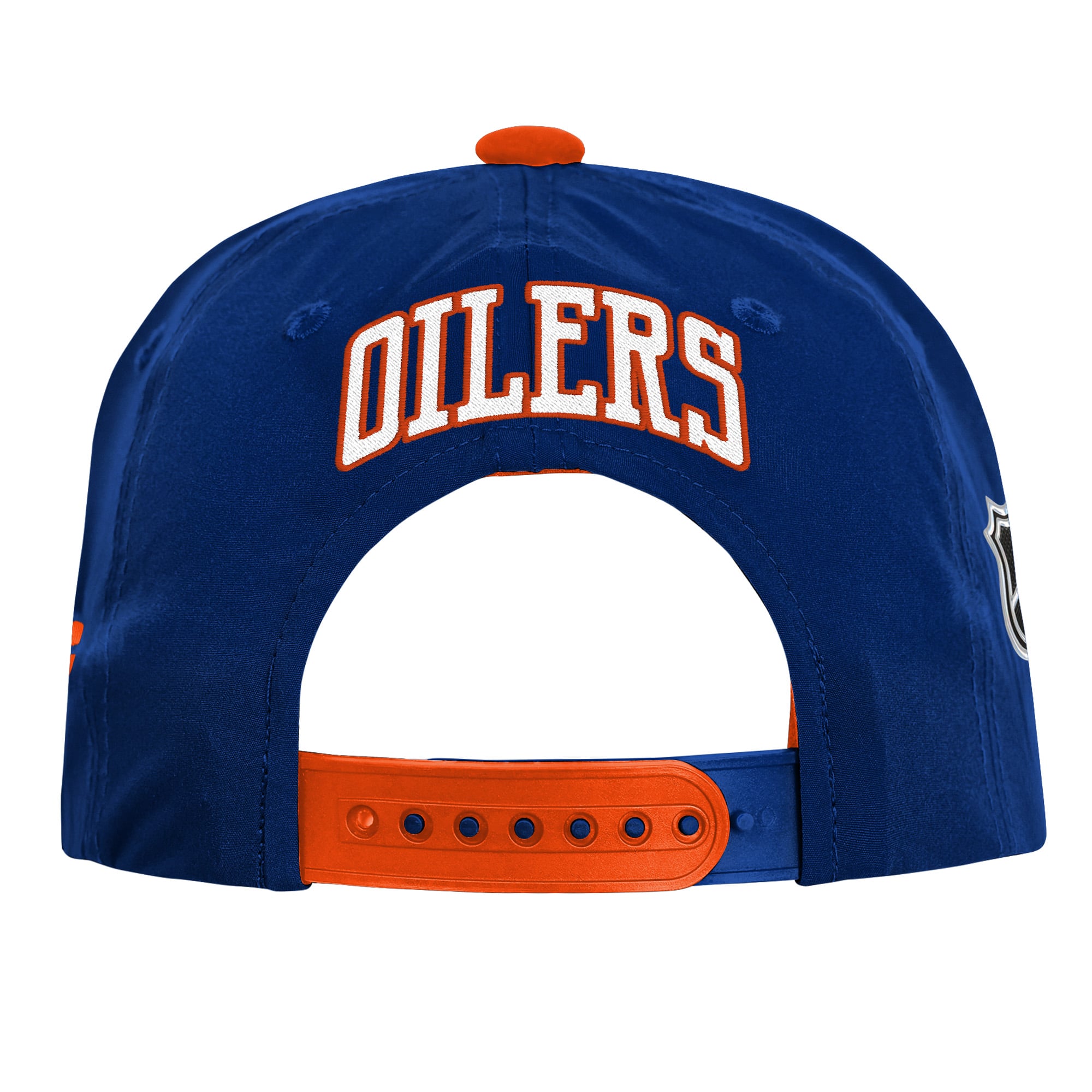 Casquette snapback authentique Pro des Royal Edmonton Oilers de Fanatics pour jeunes