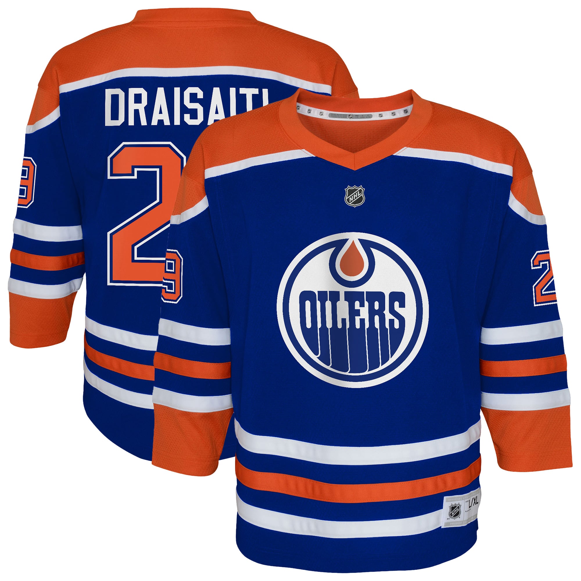 Maillot de joueur à domicile réplique pour jeunes Leon Draisaitl des Royal Edmonton Oilers
