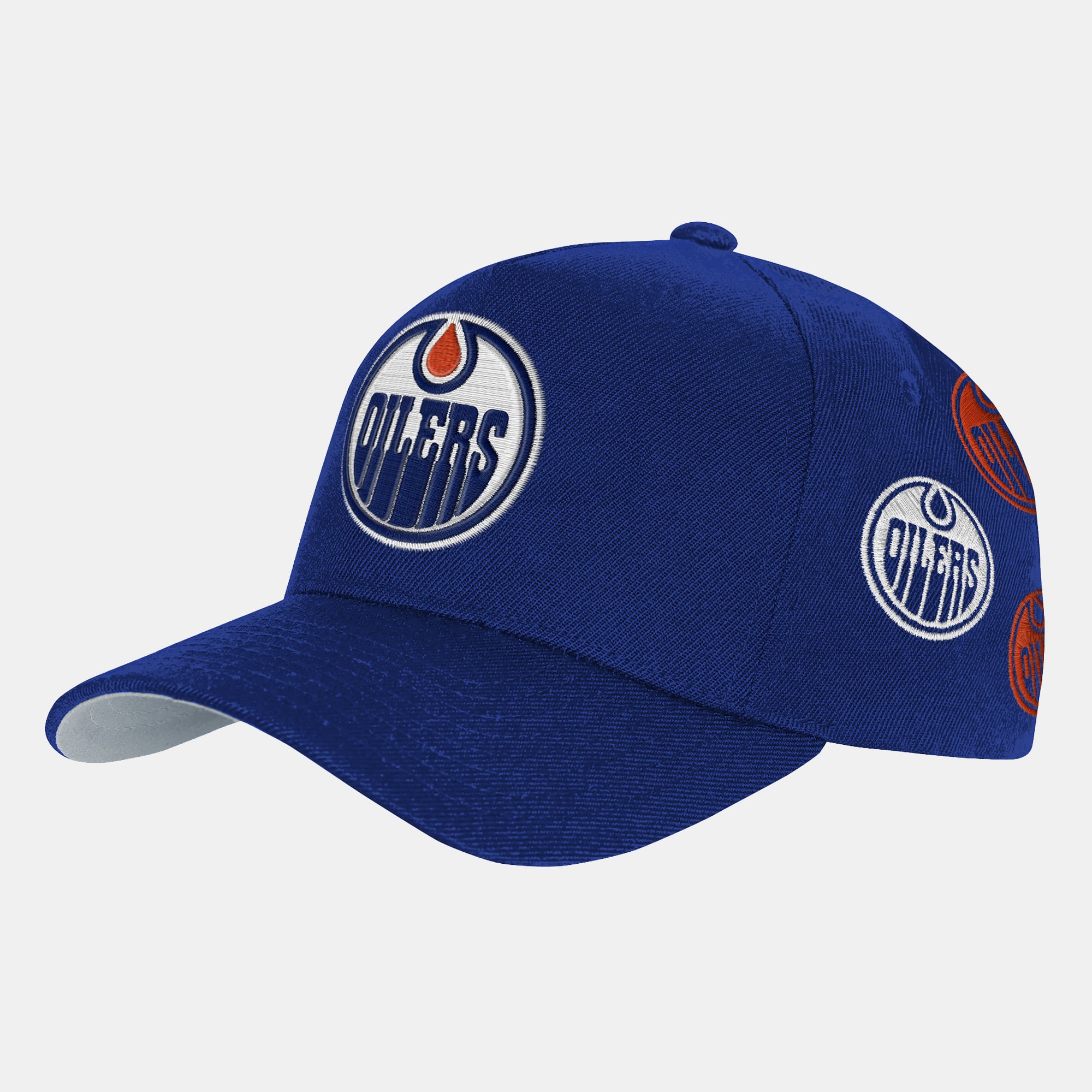 Youth Mitchell & Ness Royal Edmonton Oilers 404 Club Pro Pinch Adjustable Hat