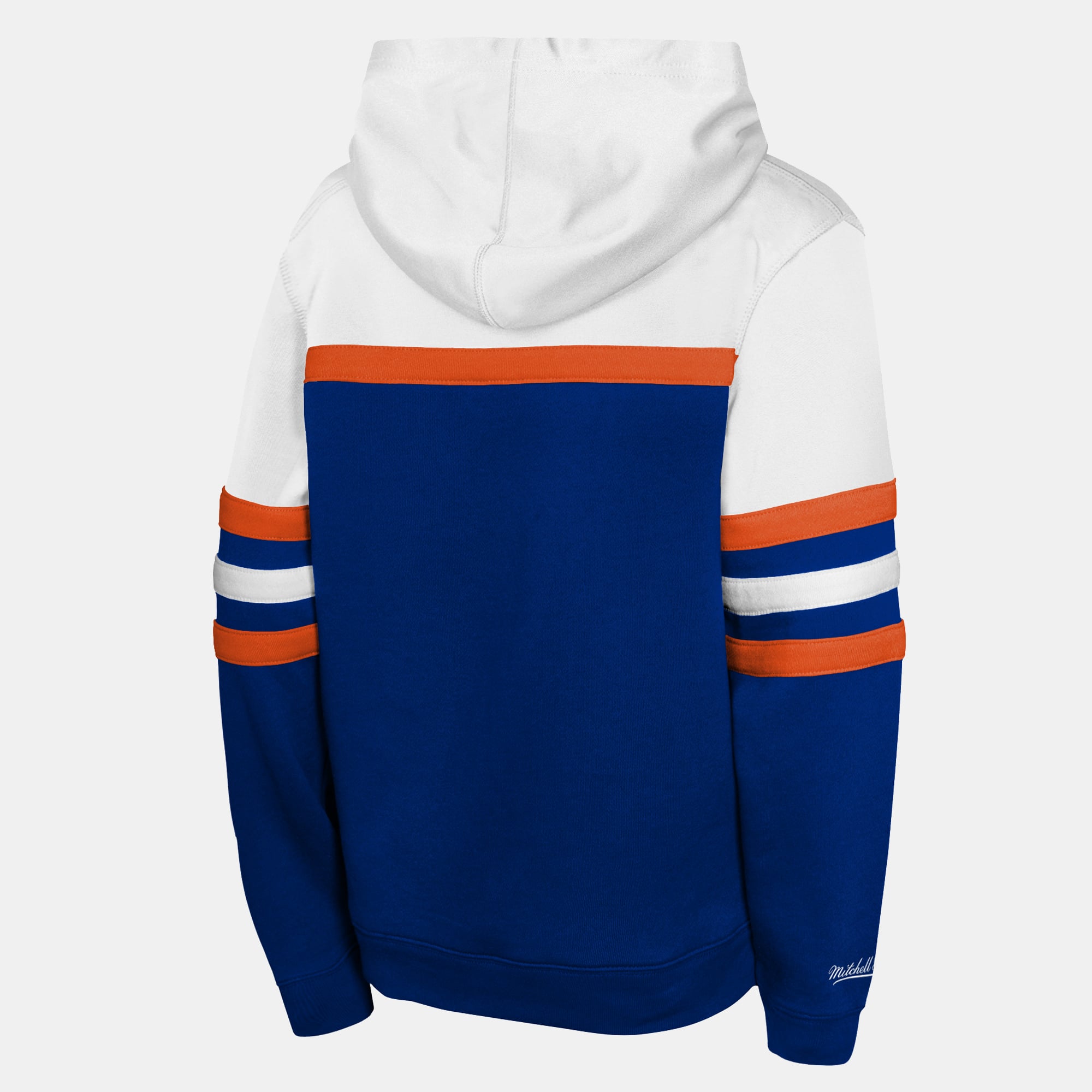 Youth Mitchell & Ness Royal Edmonton Oilers Head Coach Hoodie