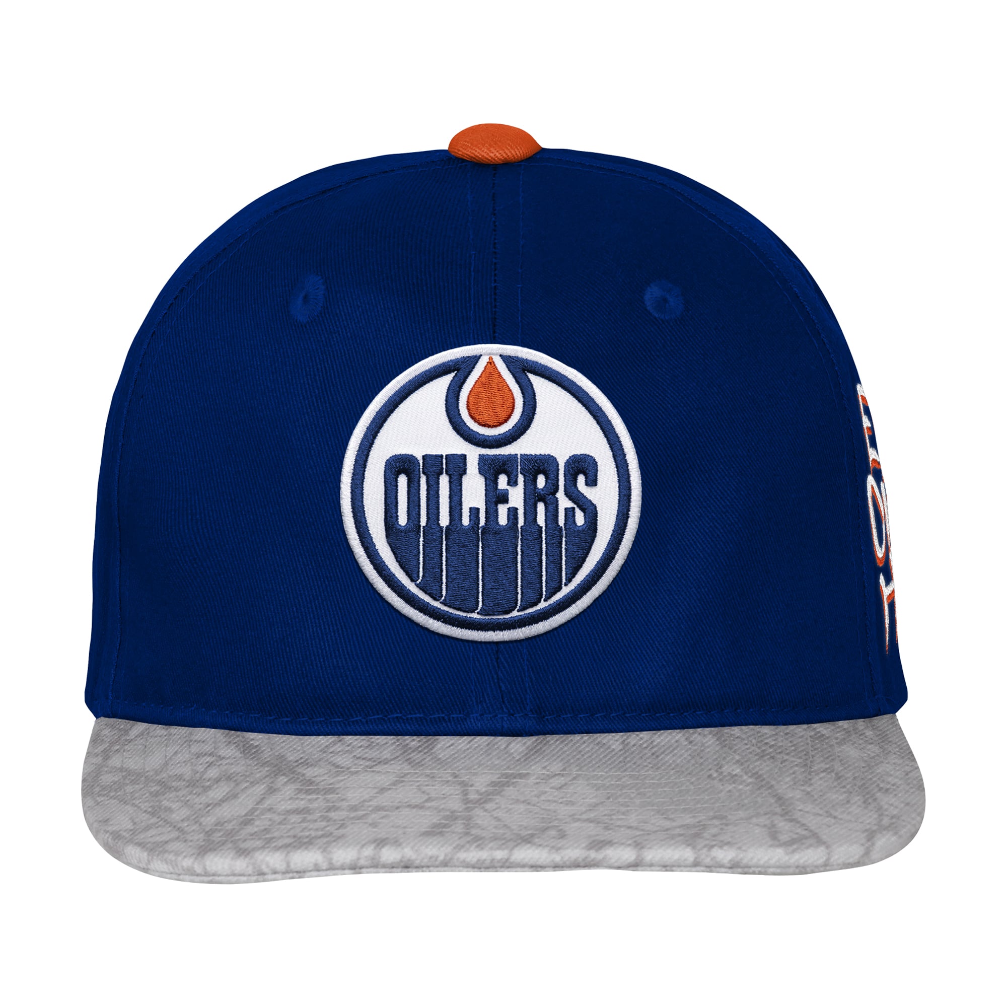Casquette snapback bleue Edmonton Oilers Icebound pour jeunes de la marque Outerstuff
