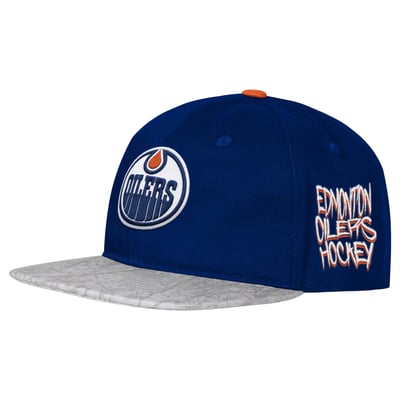  Edmonton Oilers Outerstuff Youth Icebound Snapback Hat - Blue