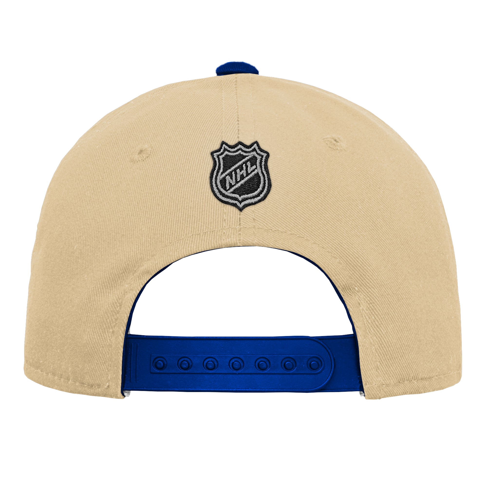 Casquette à visière plate pré-courbée Outerstuff Cream pour jeunes, troisième maillot des Oilers d'Edmonton
