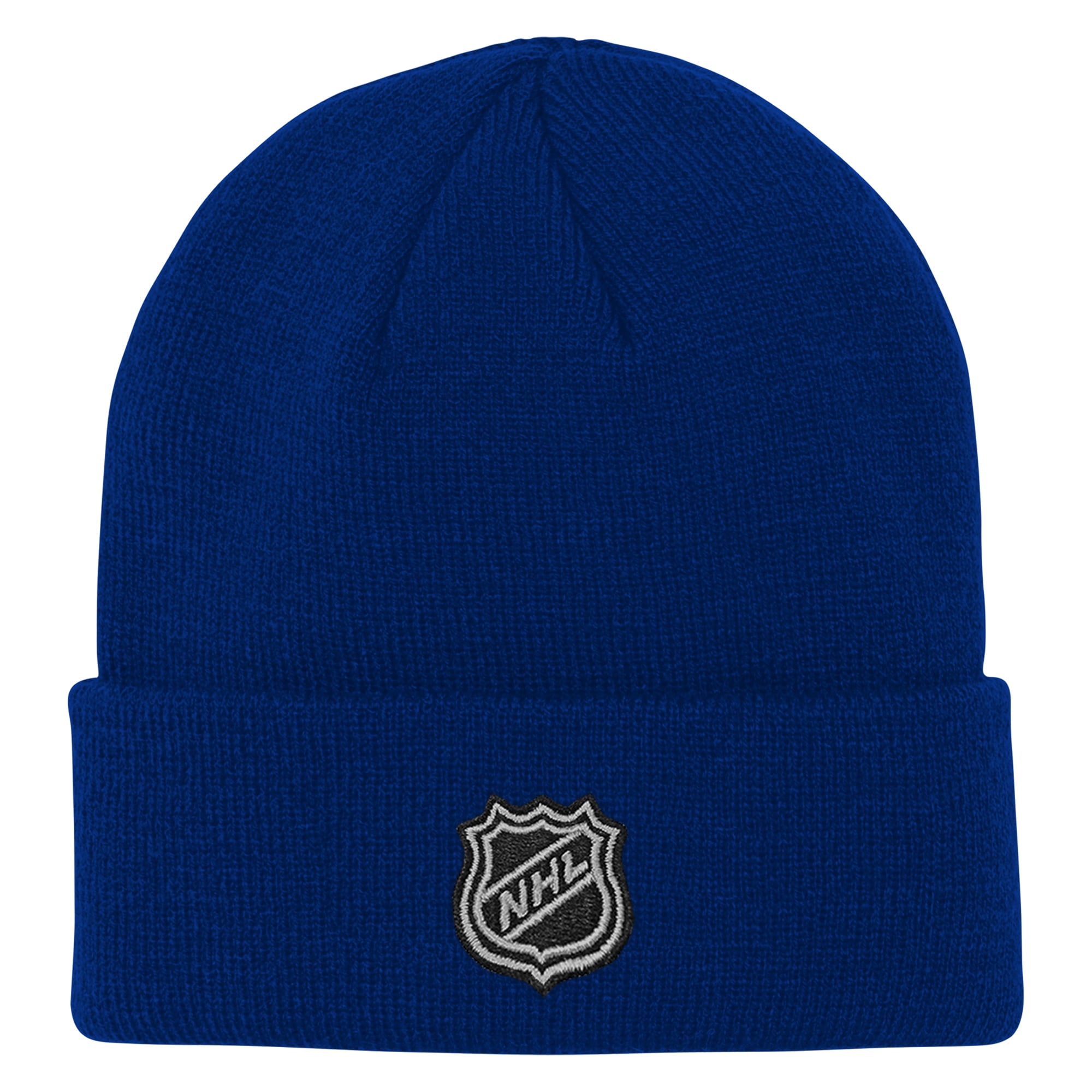 Bonnet tricoté à revers Royal Edmonton Oilers pour jeunes de la marque Outerstuff