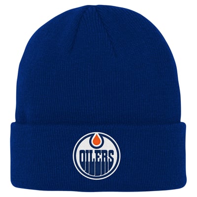 Youth Edmonton Oilers Outerstuff Royal Cuffed Knit Hat
