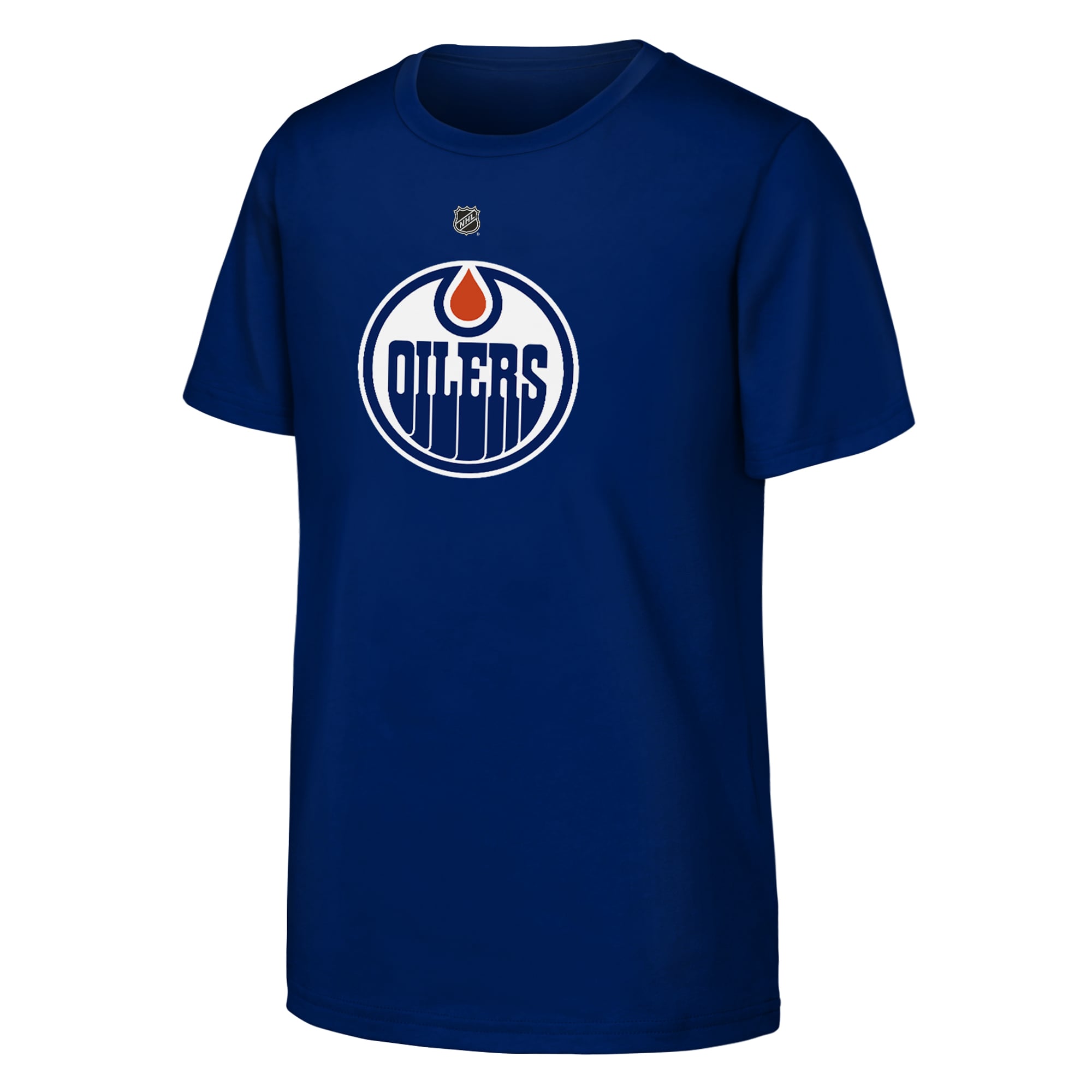 T-shirt à logo principal des Royal Edmonton Oilers pour jeunes de la marque Outerstuff