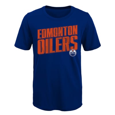 Youth Edmonton Oilers  Outerstuff Royal Set the Tone T-Shirt