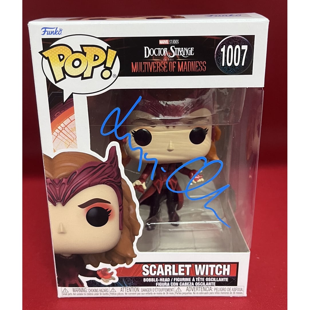 Elizabeth Olsen Signed Multiverse Of Madness Scarlet Witch Funko
