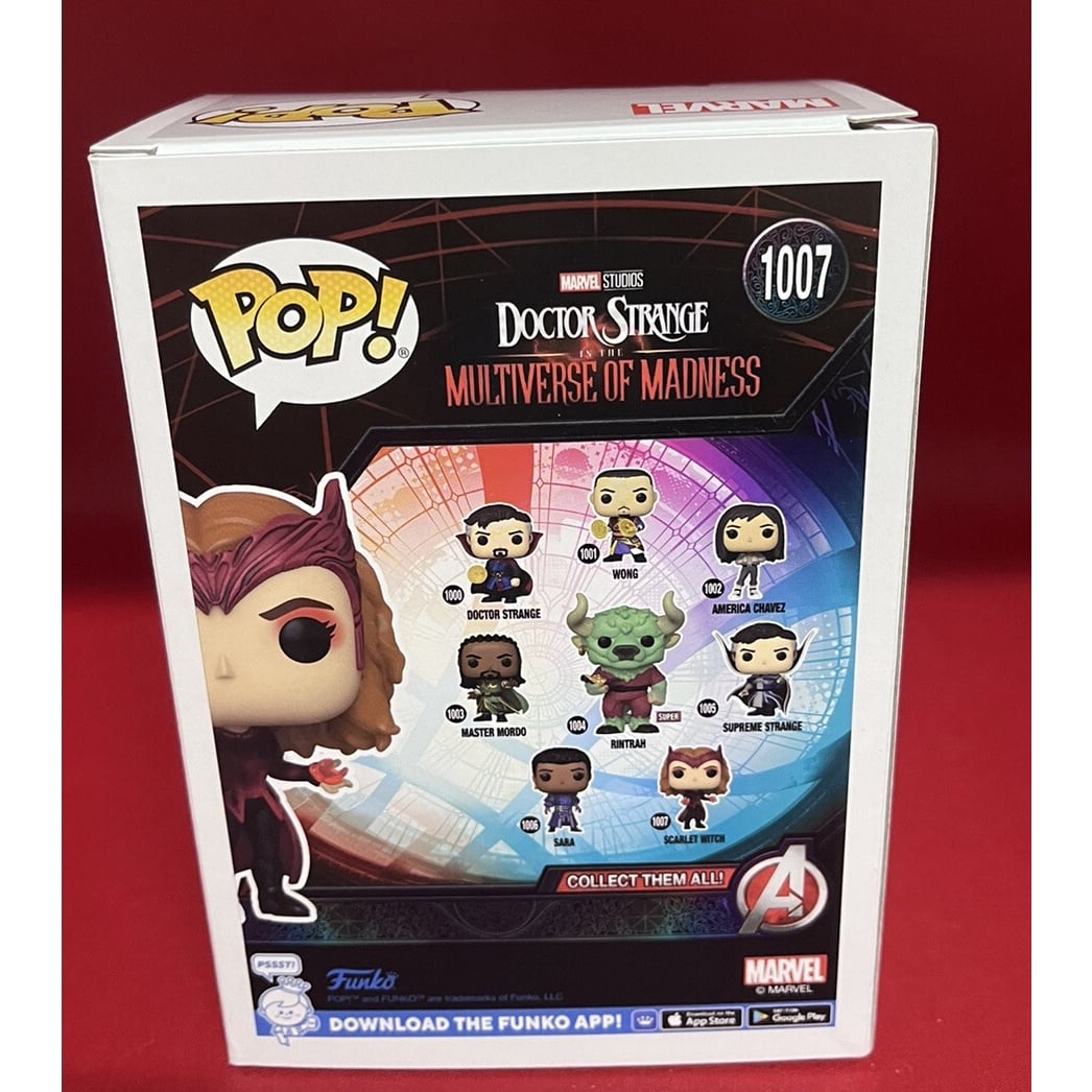 Elizabeth Olsen Signed Multiverse Of Madness Scarlet Witch Funko