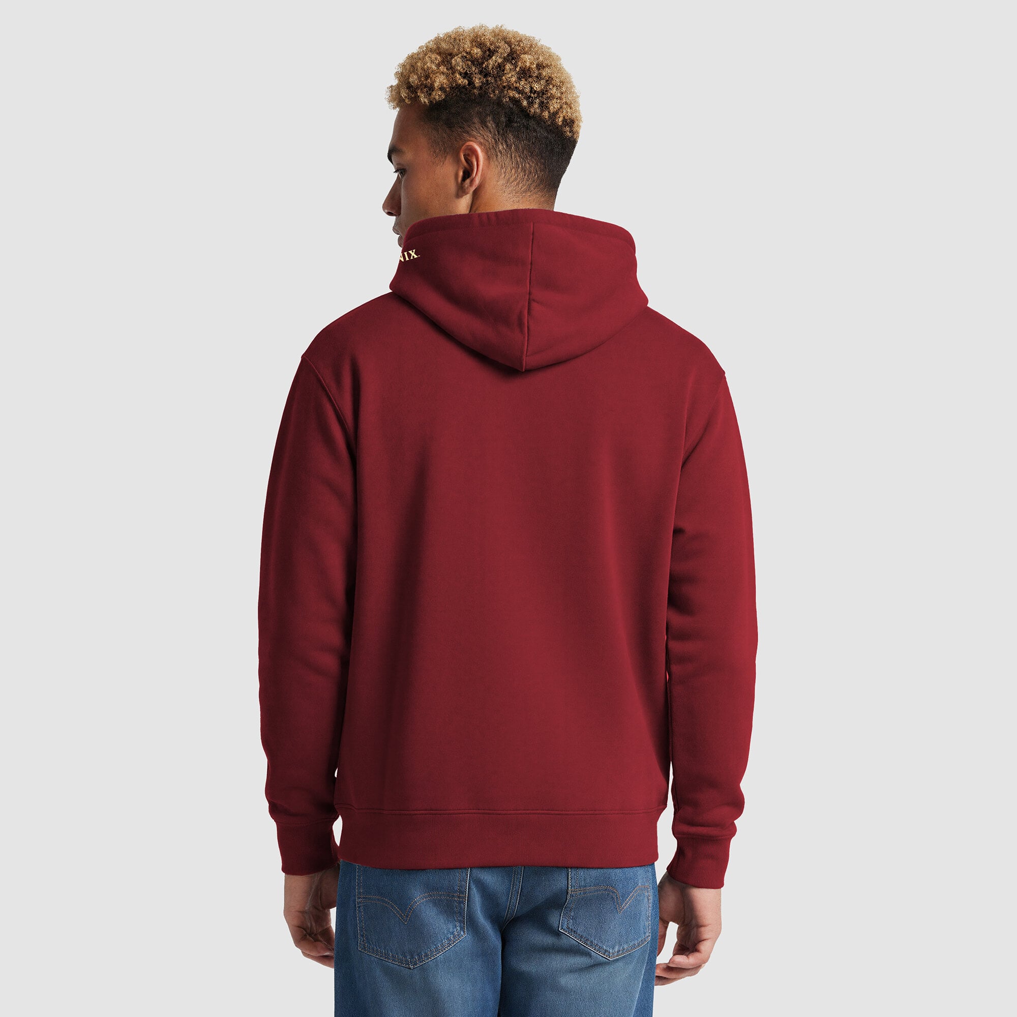 Men's Champion Maroon/Gold Elon Phoenix Contrast Hoodie