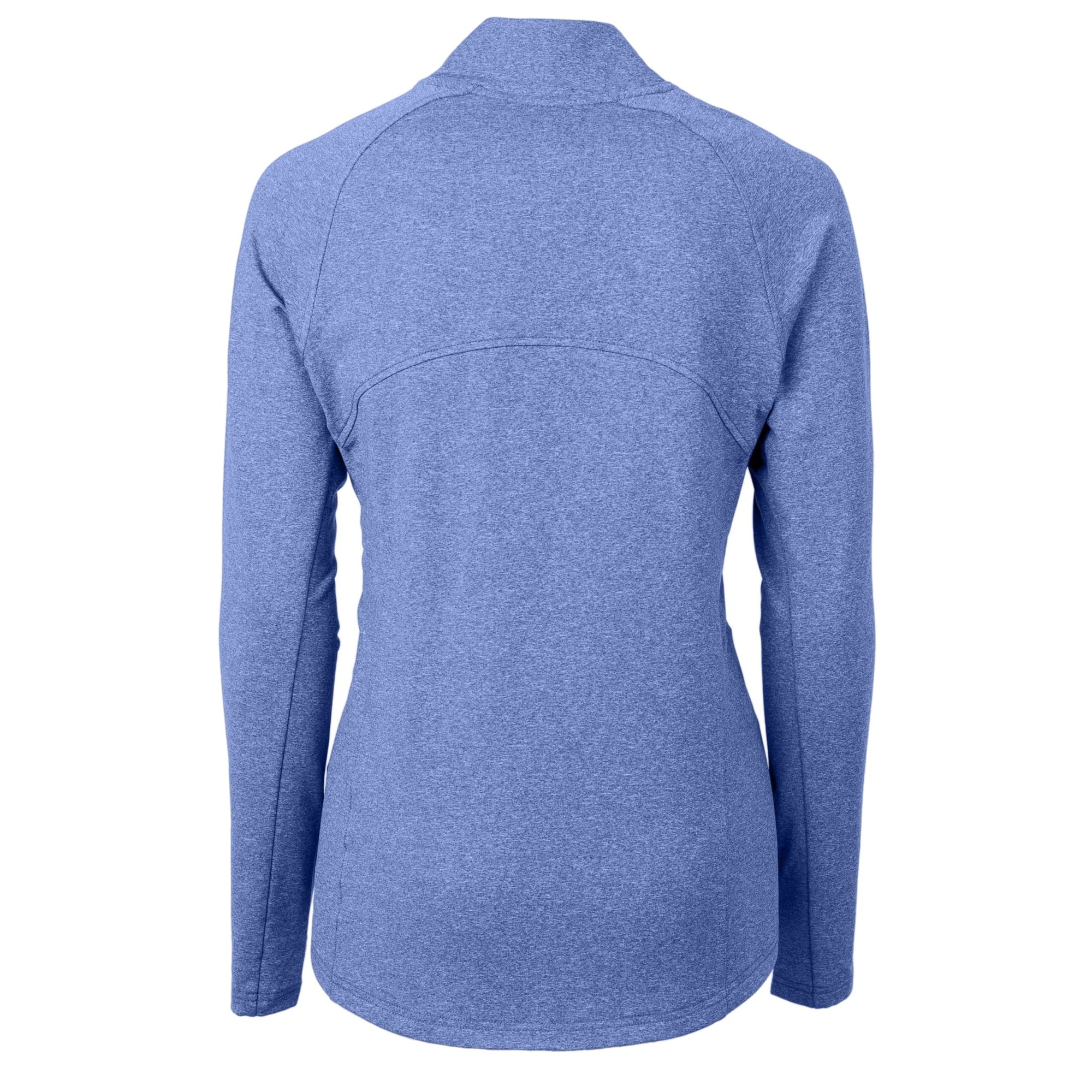 Women's Cutter & Buck Heather Royal Embry Riddle Eagles Adapt Eco Knit Recycled Full-Zip Jacket