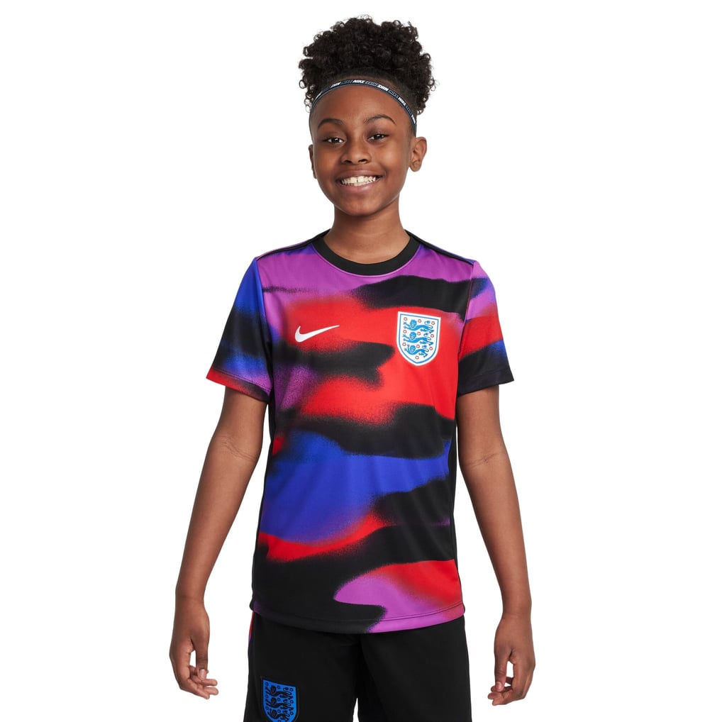 England Lionesses Nike Pre Match Top 2025 - Blue - Kids