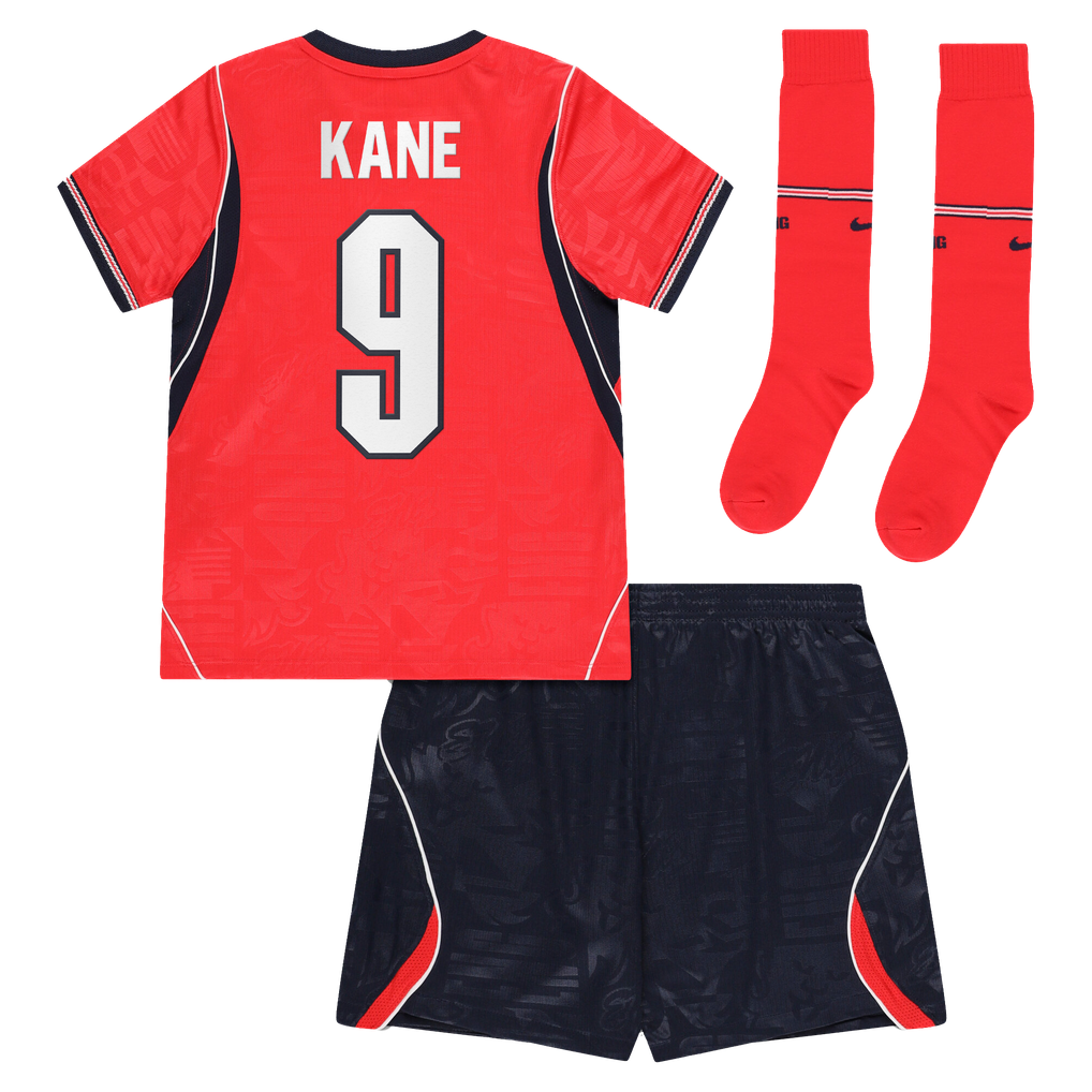 Starshield Mini Kit England Nike Away Stadium Mini Kit 2026 - Little Kids with Kane 9 printing