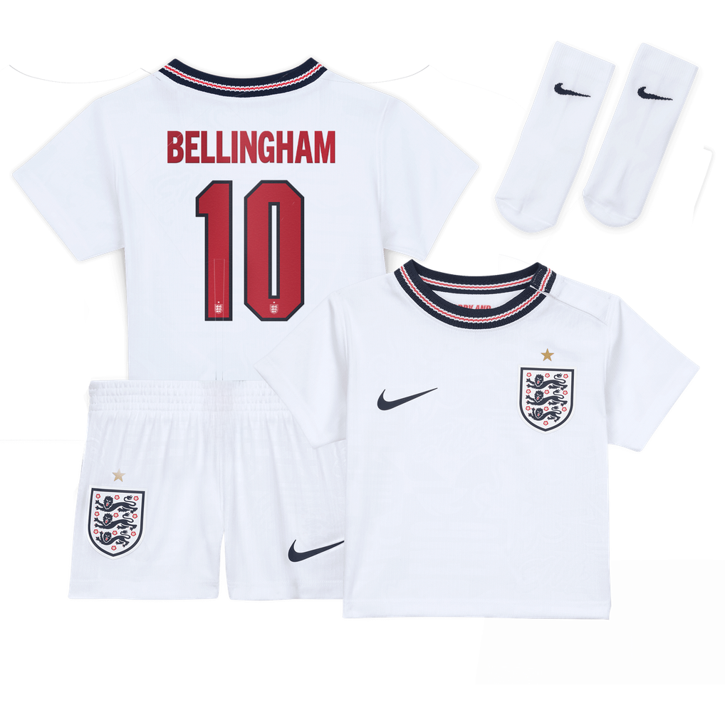 England Nike Home Stadium Mini Kit 2026 - Infants with Bellingham 