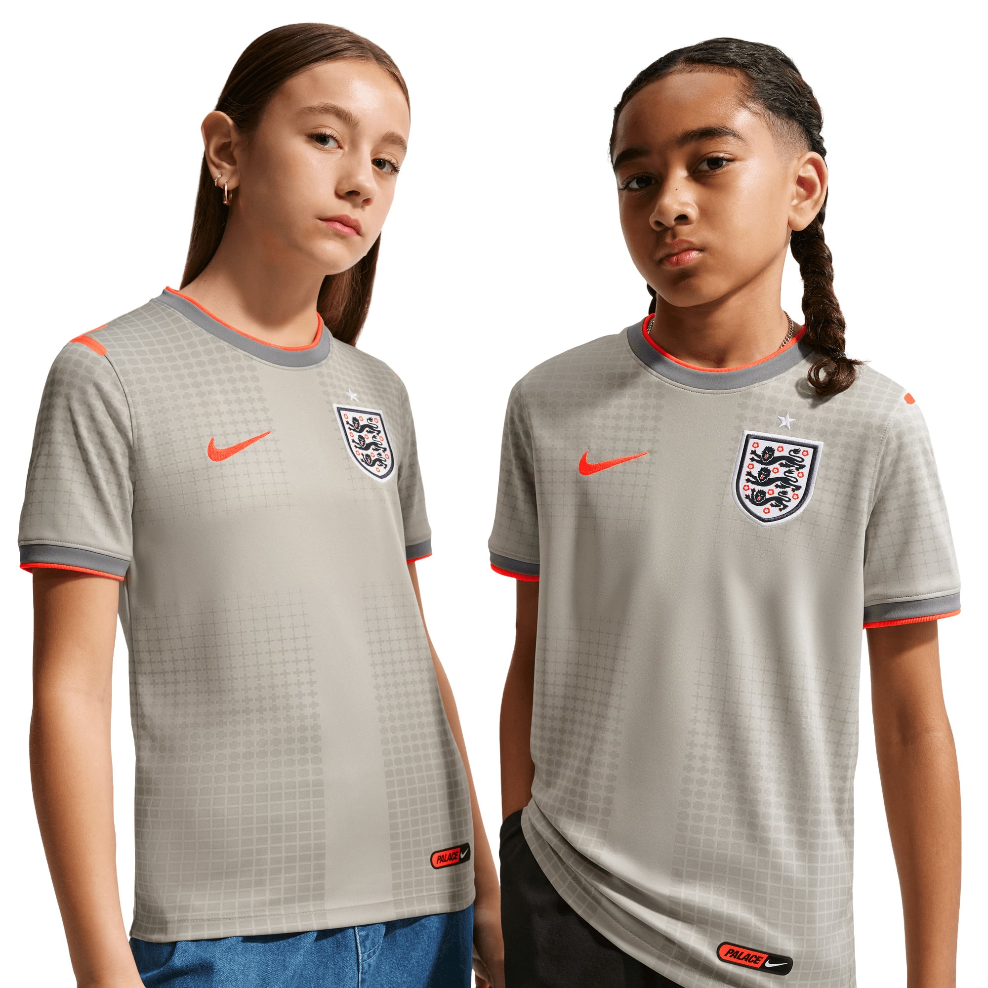 England Nike x Palace Pre Match Top - Pewter Grey - Kids