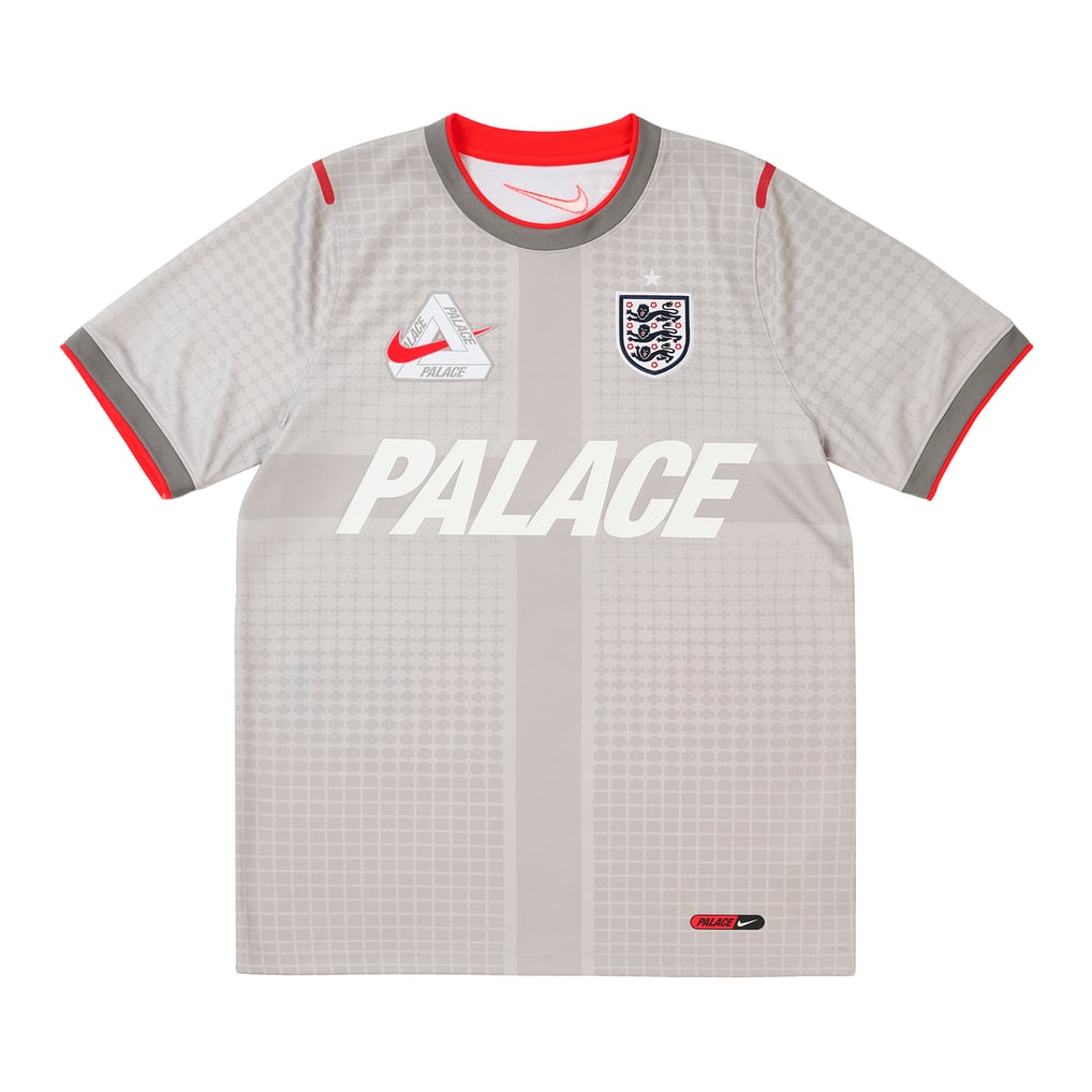 England Nike x Palace Pre Match Top - Pewter Grey