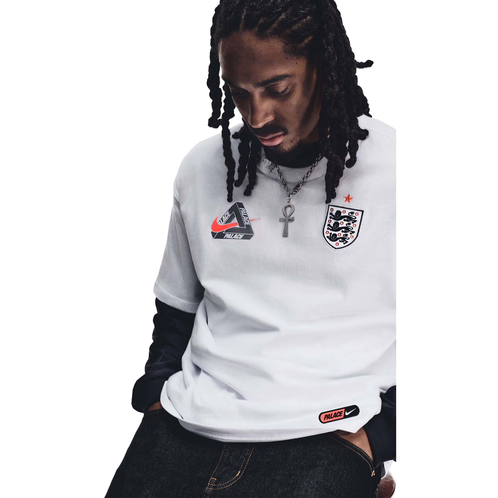 England Nike x Palace Premium T-Shirt - White