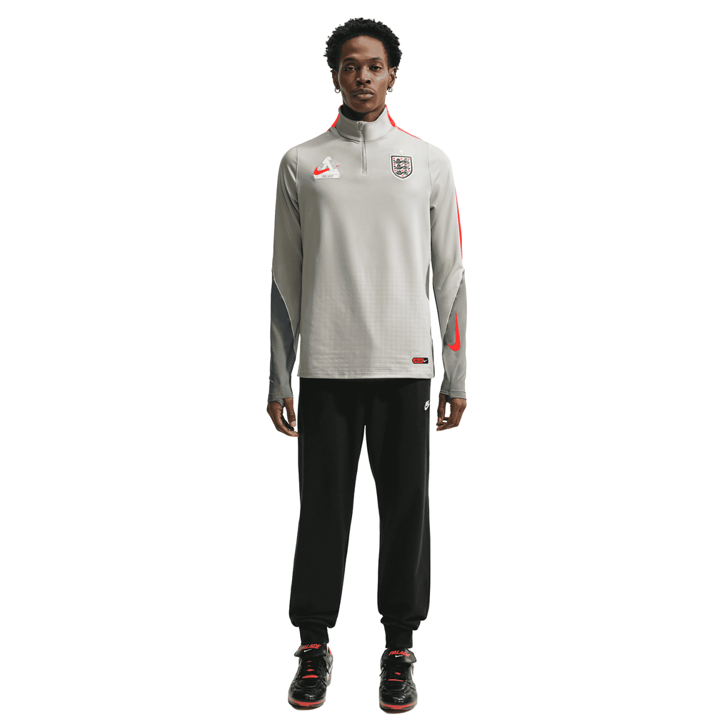 England Nike x Palace Strike Training Drill Top - Pewter Grey