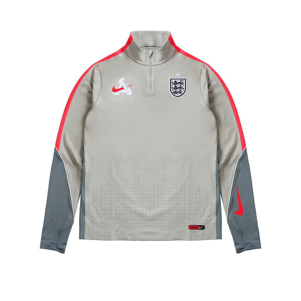 England Nike x Palace Strike Training Drill Top - Pewter Grey