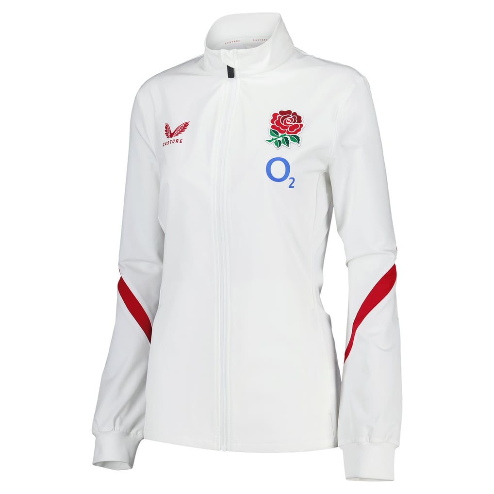 England Red Roses Anthem Jacket - White - Womens
