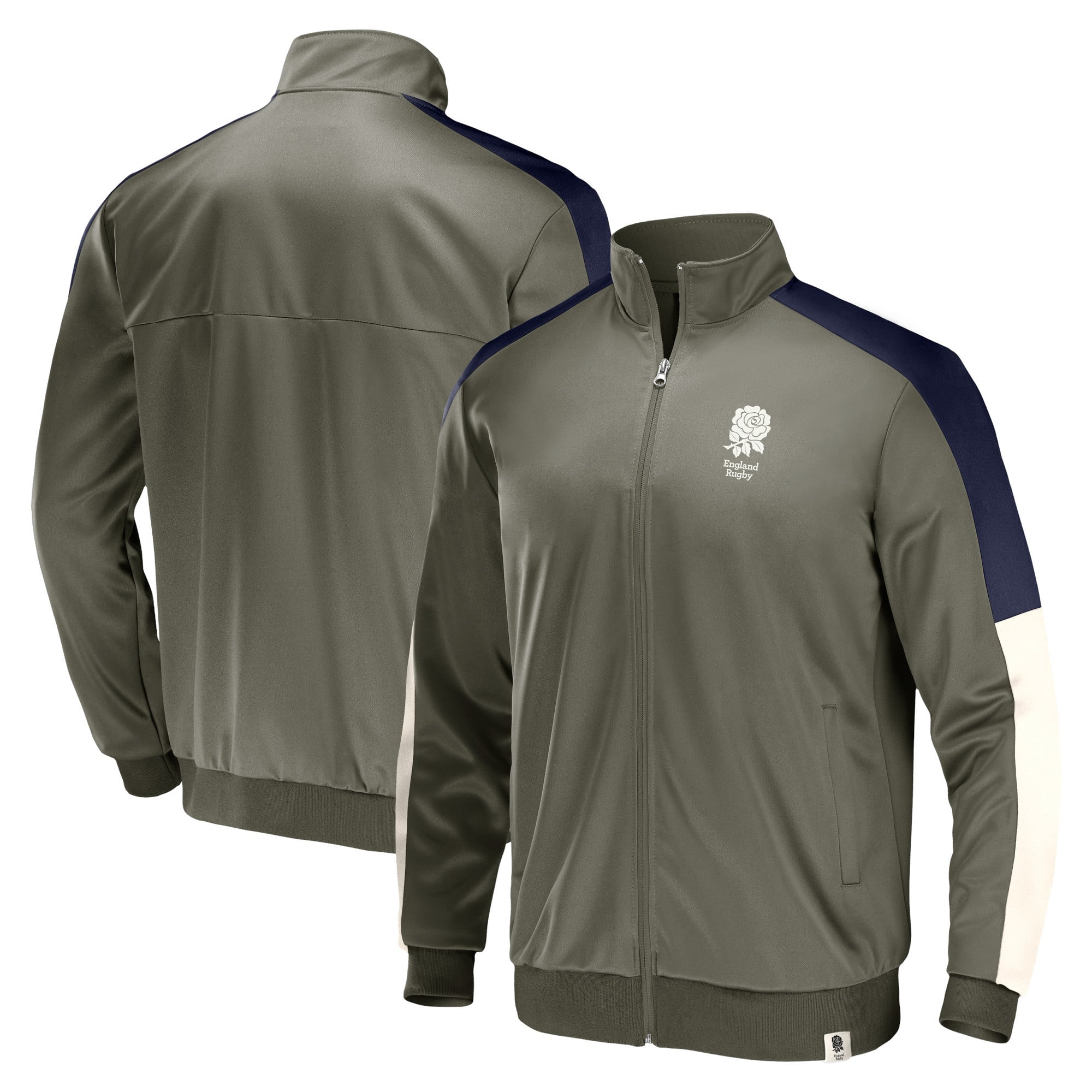 England Rugby Fundamentals Track Jacket - Khaki