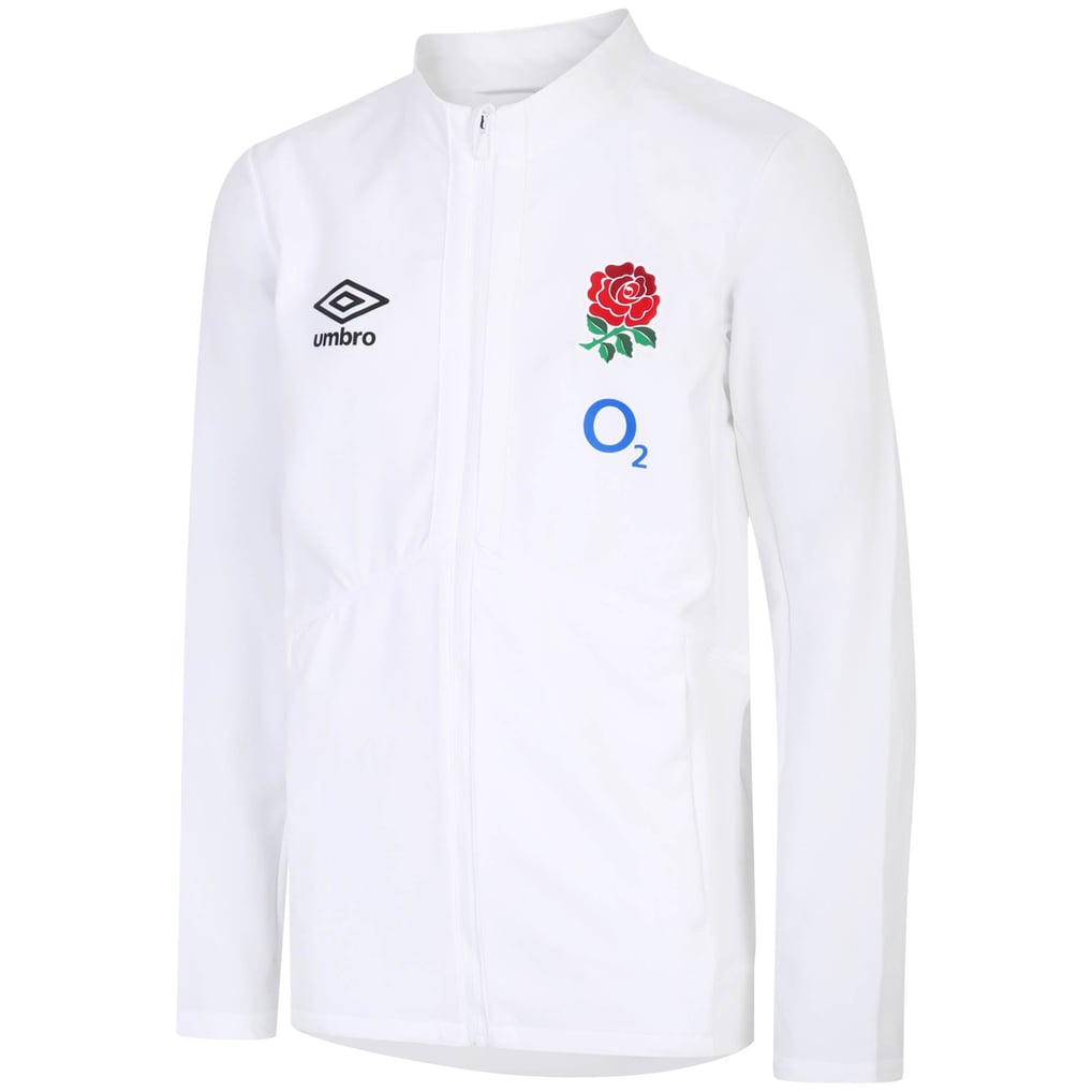 England Rugby Home Anthem Jacket - White - Junior