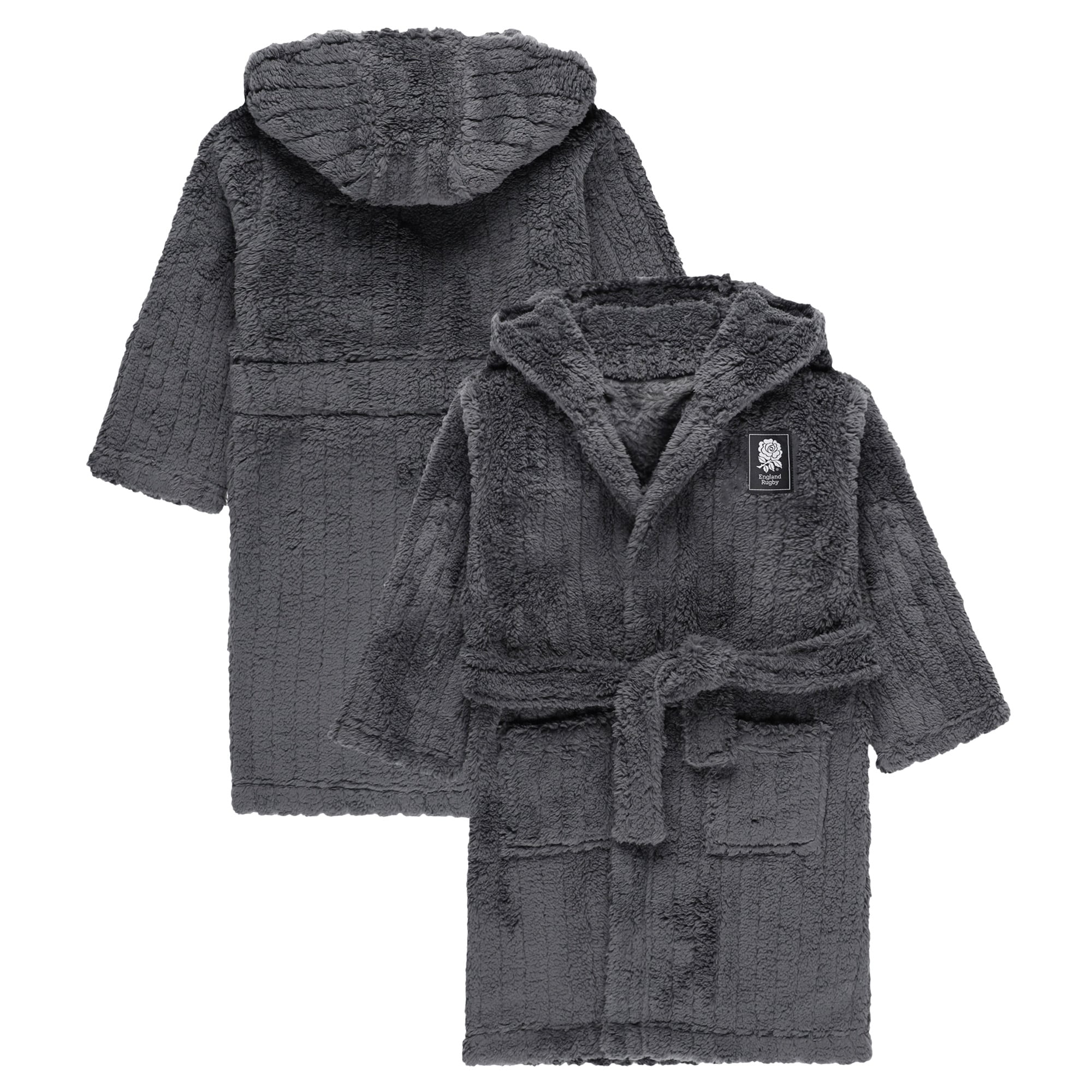 Rugby Robe England Rugby Line Detail Robe - Grey - Boys