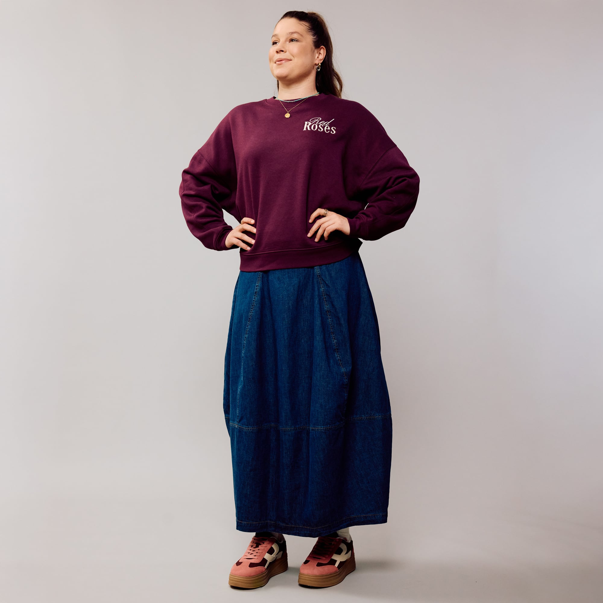 England Rugby Red Roses Icons Collection Icon Graphic Oversized Crew ...